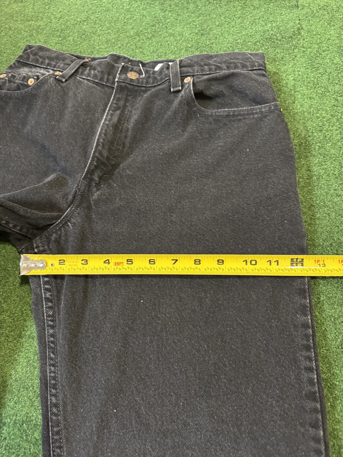 Levi's × Levi's Vintage Clothing × Vintage Vintage 90s Levi’s 550 Relaxed Fit Dark Wash Wide Leg Jeans Size US 32 / EU 48 - 12 Thumbnail