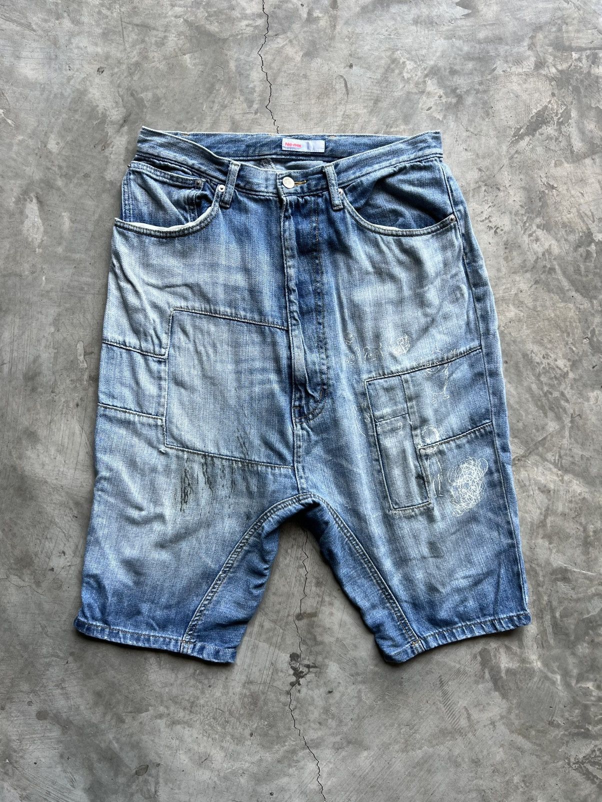 Ne-Net Ne-net Denim Patch Pant Size US 33 - 2 Thumbnail