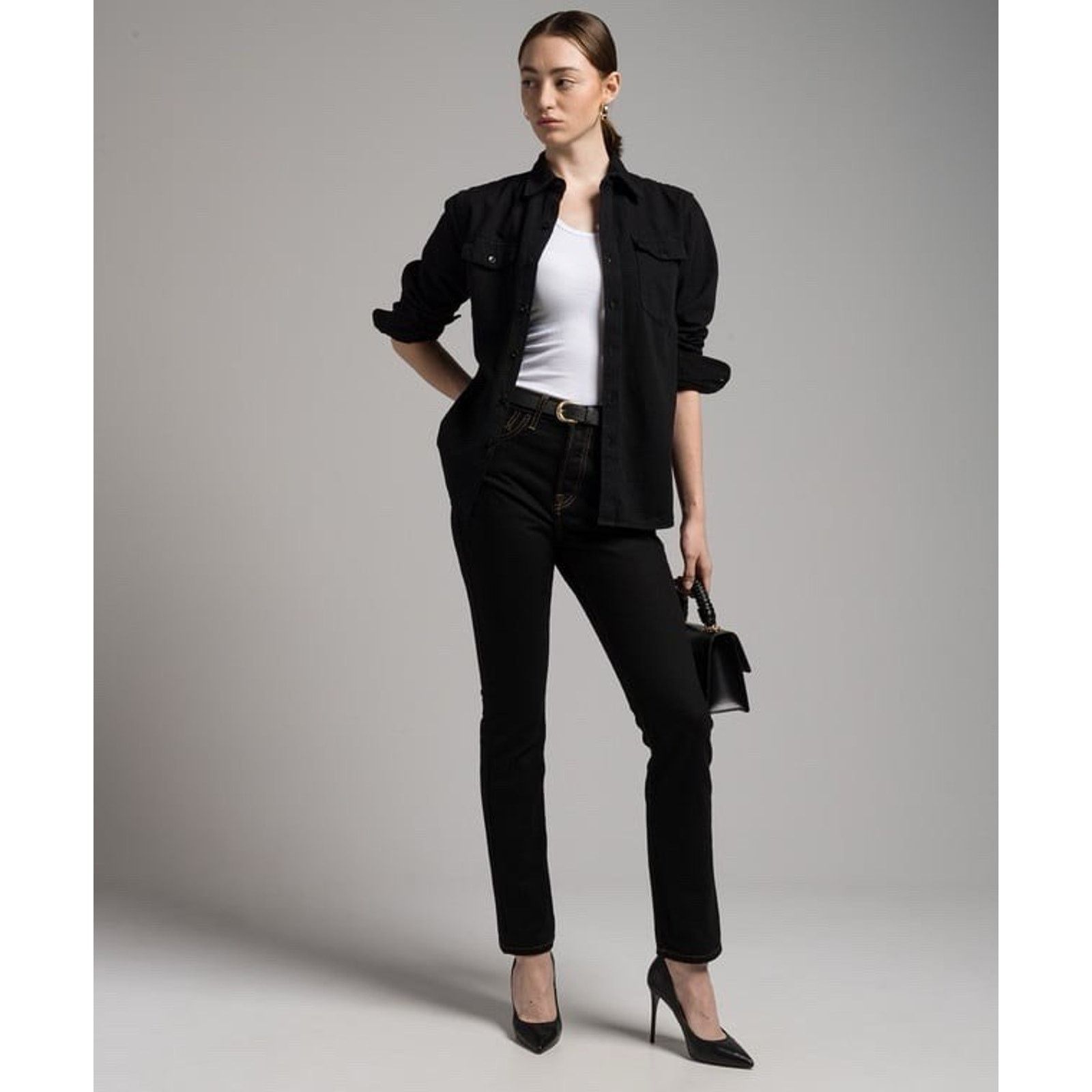 WARDROBE.NYC Wardrobe.nyc Black Button Down Shirt XXS 2XS Size XXS / US 00 / IT 34 - 1 Thumbnail