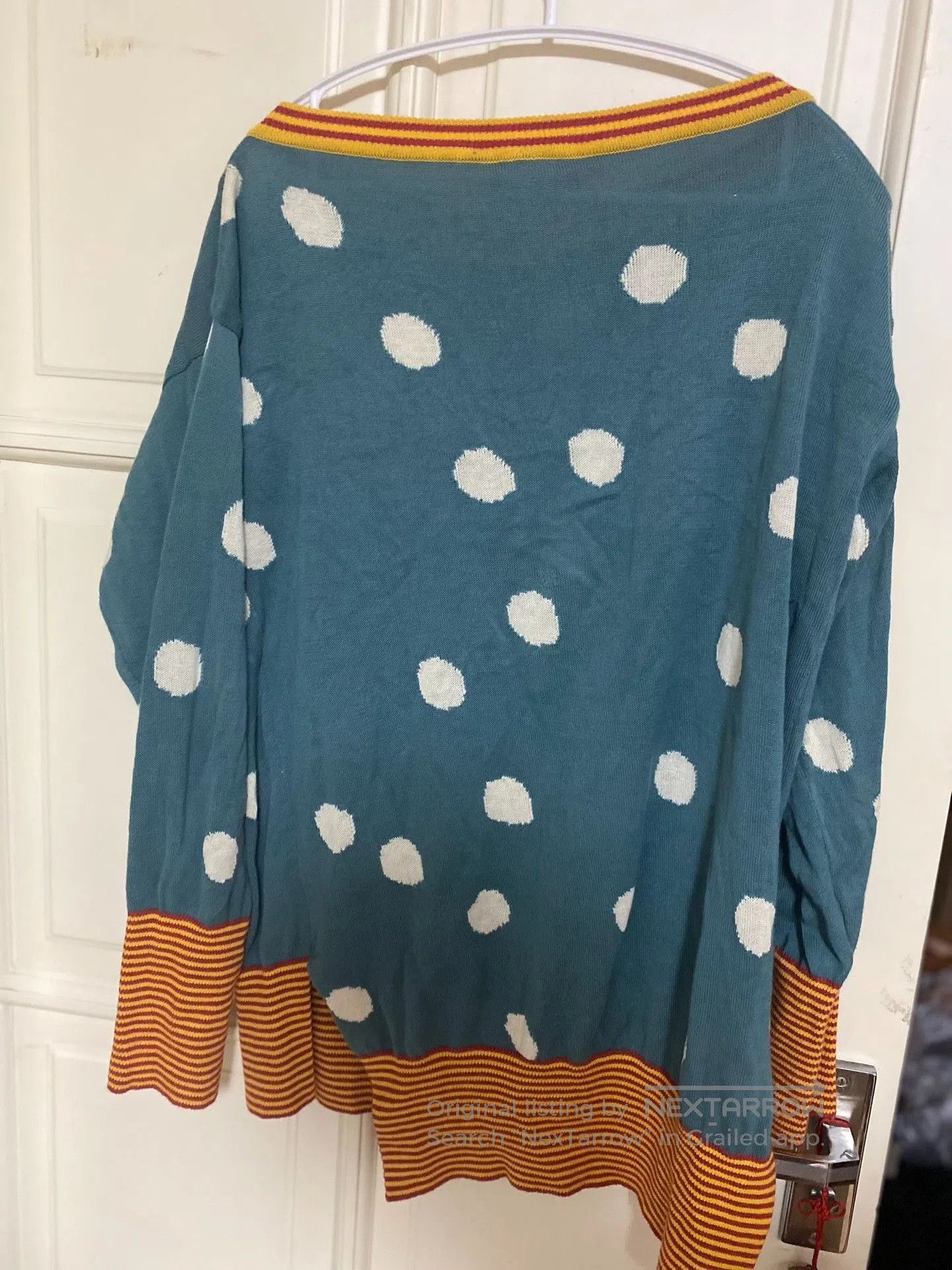 Vivienne Westwood Vivienne Westwood Puppy Blue Polka Dot Knit Coat. Size M / US 6-8 / IT 42-44 - 3 Thumbnail