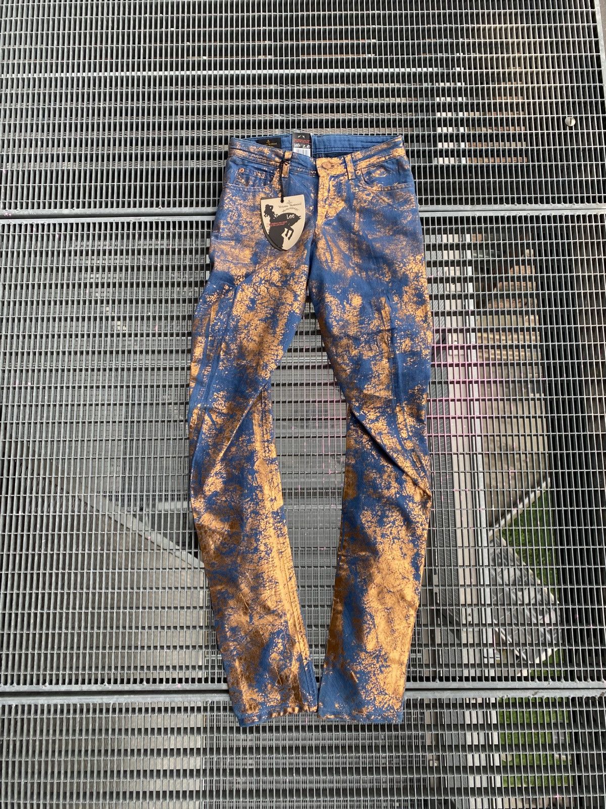 Lee × Vivienne Westwood Vivienne Westwood x Lee Overprinted New Jeans Size 26" / US 2 / IT 38 - 1 Thumbnail