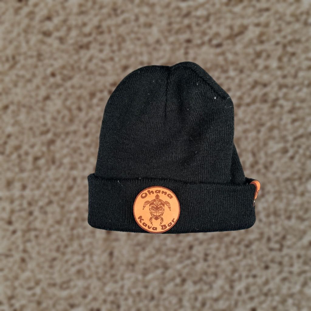 Vintage **Black Knit Beanie Toque Adjustable Lightweight Outdoor Adult One Size Turtle Logo Unisex** Size ONE SIZE - 1 Thumbnail