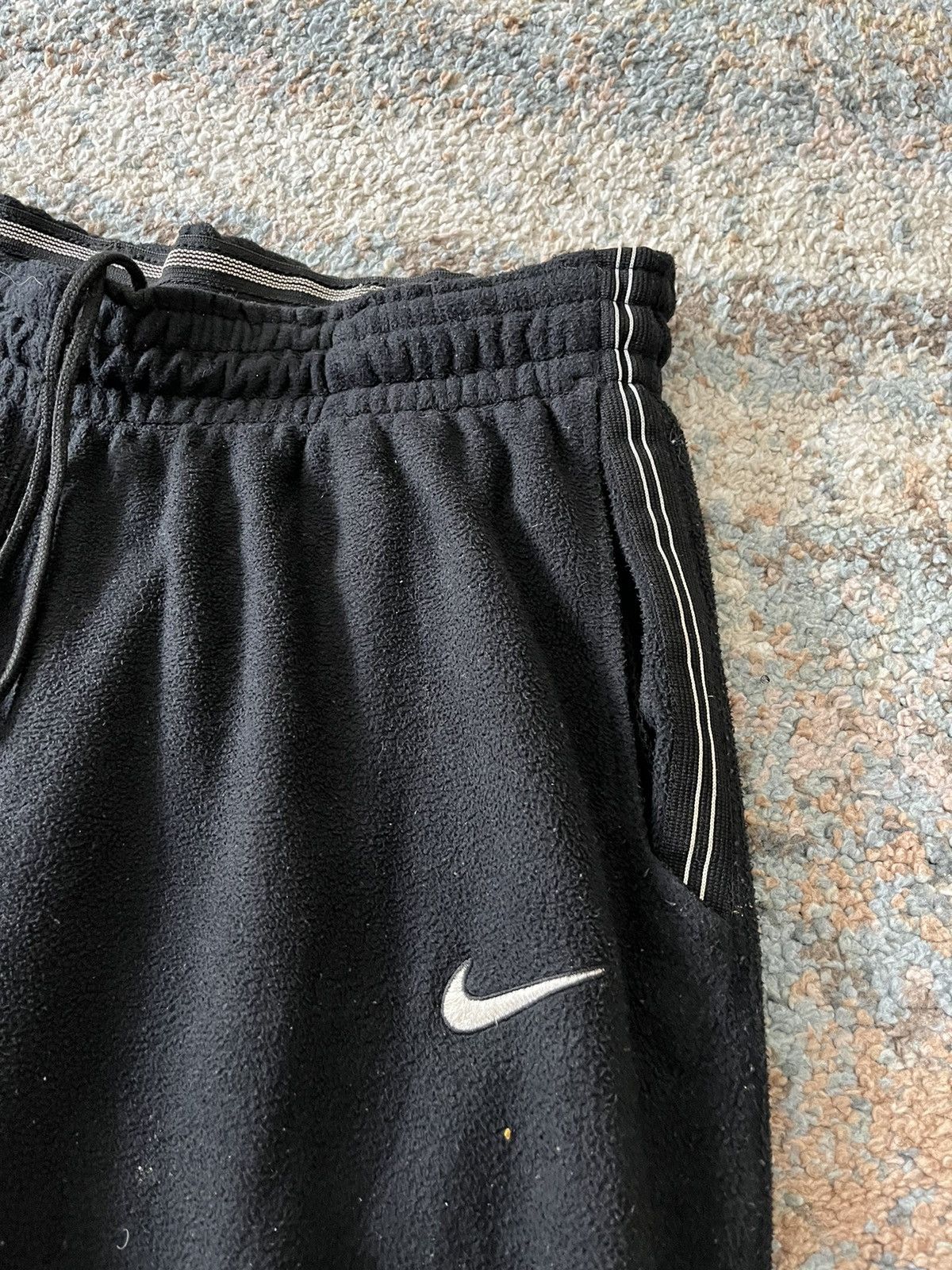 Nike × Vintage VTG Y2K Nike Fleece Jogger Sweatpants L 90s Size US 34 / EU 50 - 3 Thumbnail