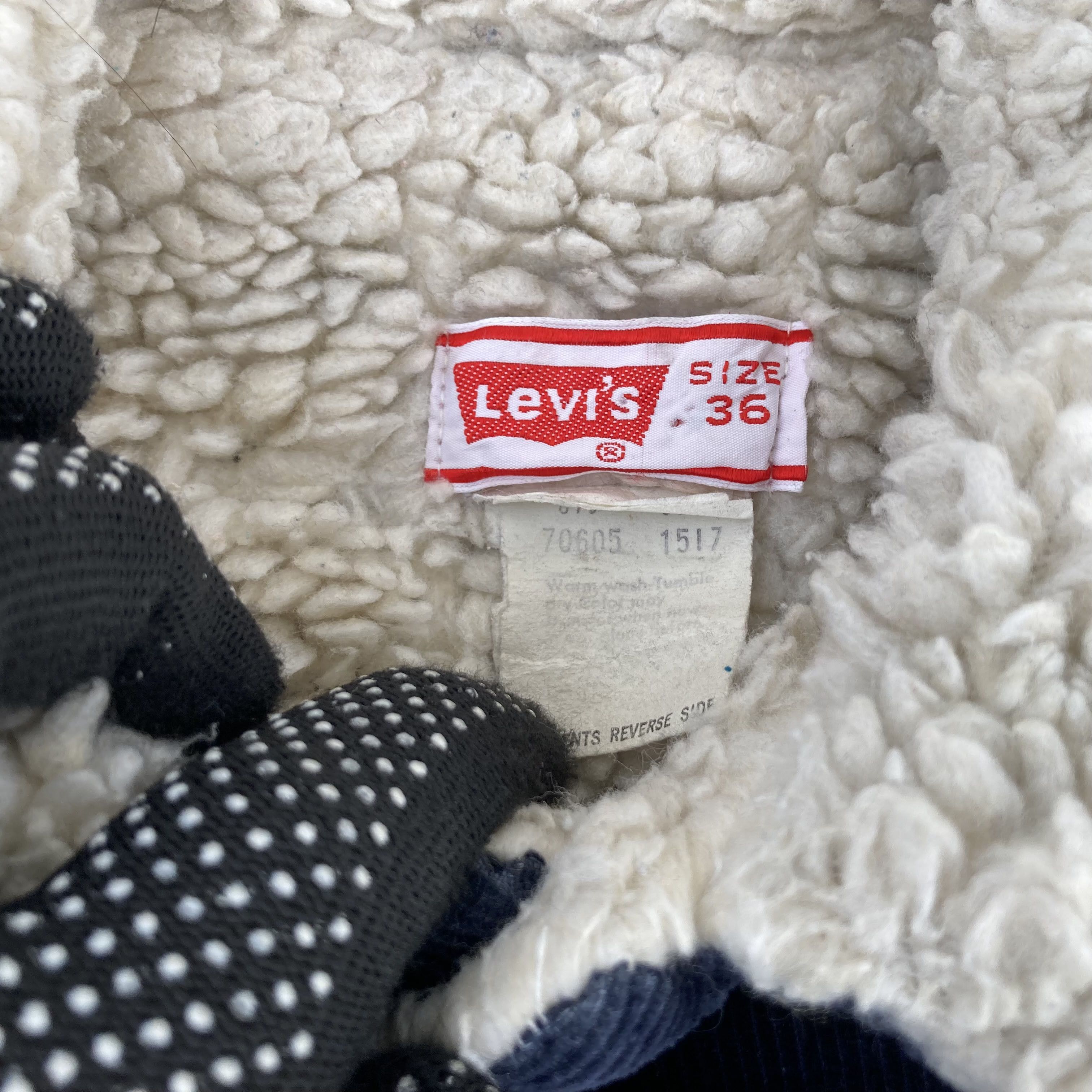 Levi's × Vintage Vtg Levis Sherpa Lined Denim Sz 36 Jacket Size US S / EU 44-46 / 1 - 4 Thumbnail