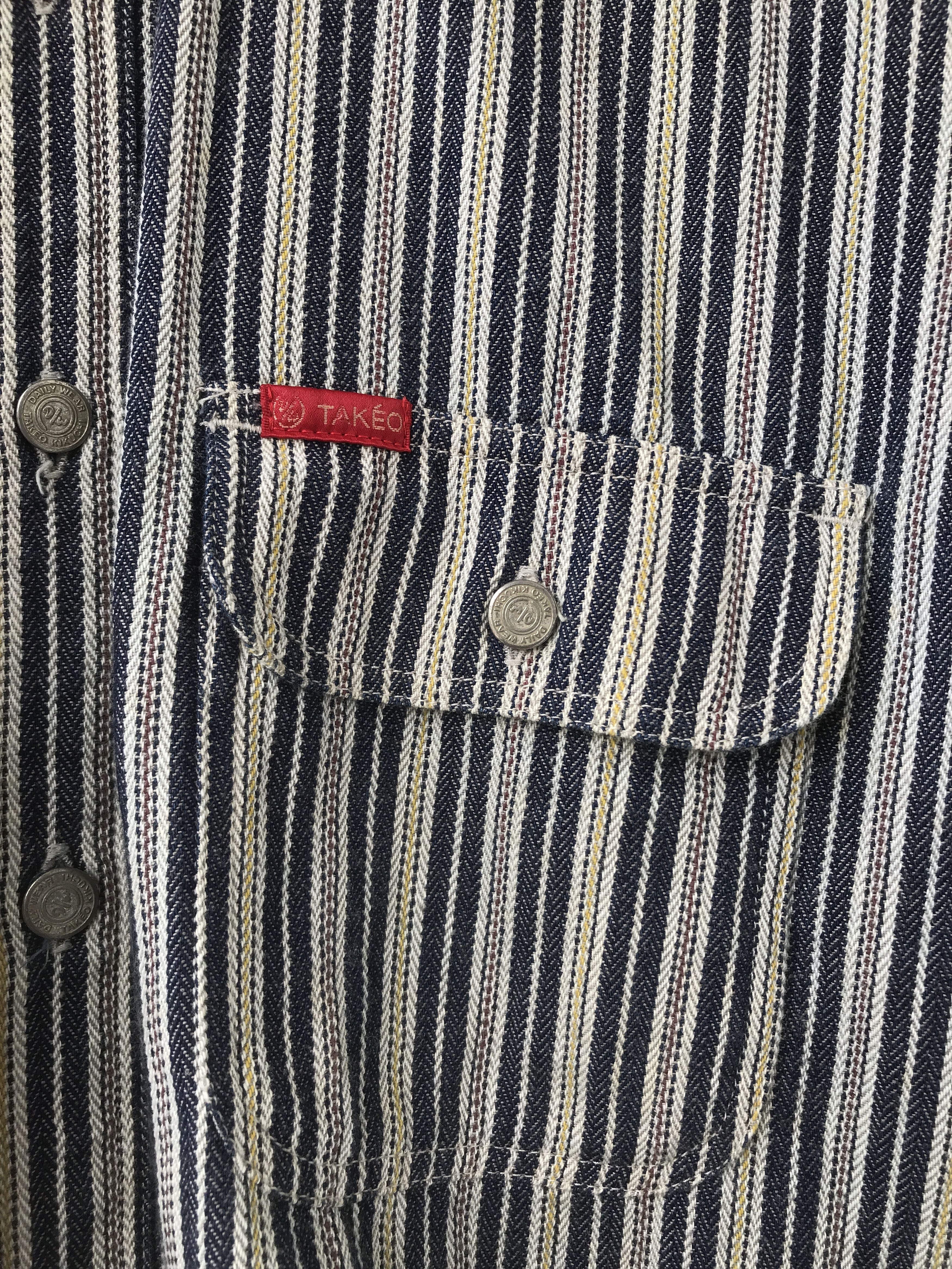 Takeo Kikuchi Takeo Kikuchi workwear shirt Size US XL / EU 56 / 4 - 4 Thumbnail