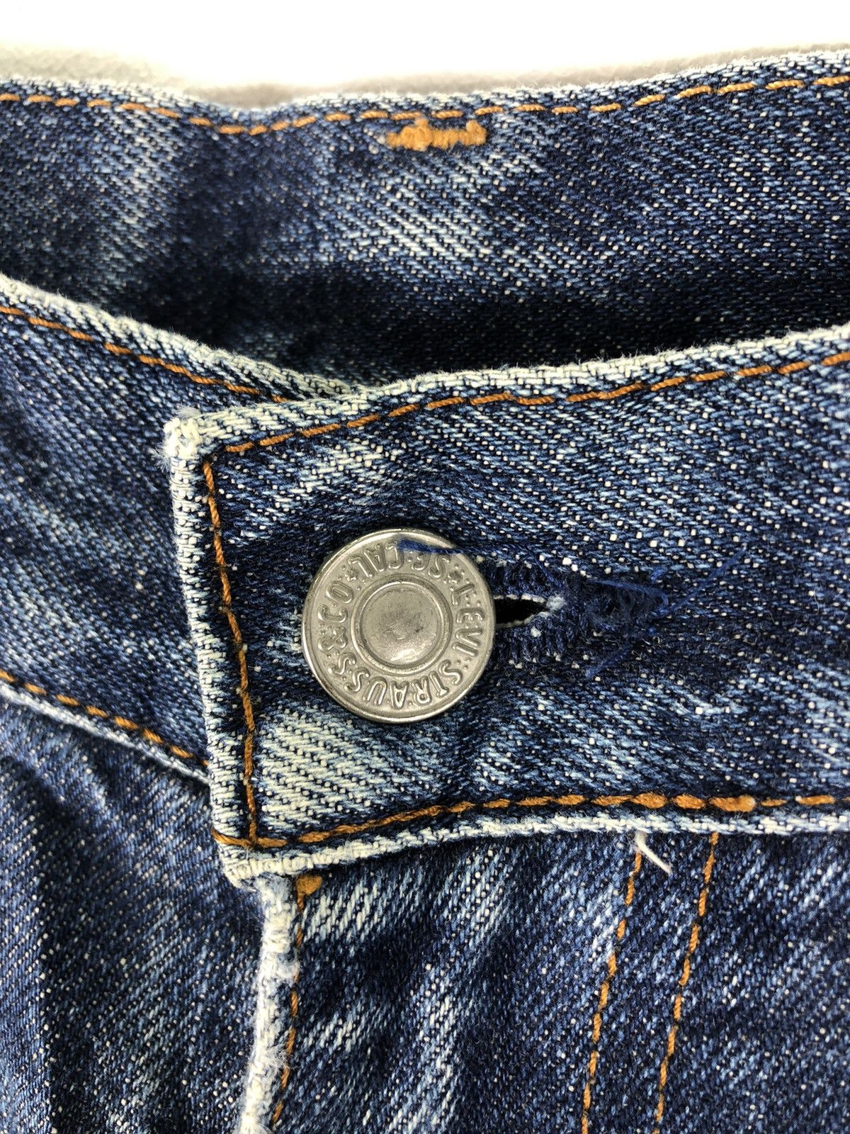 Levi's Vintage 90's LEVI'S 502 Big E Talon Zipper Redline Selvedge Size US 30 / EU 46 - 11 Thumbnail