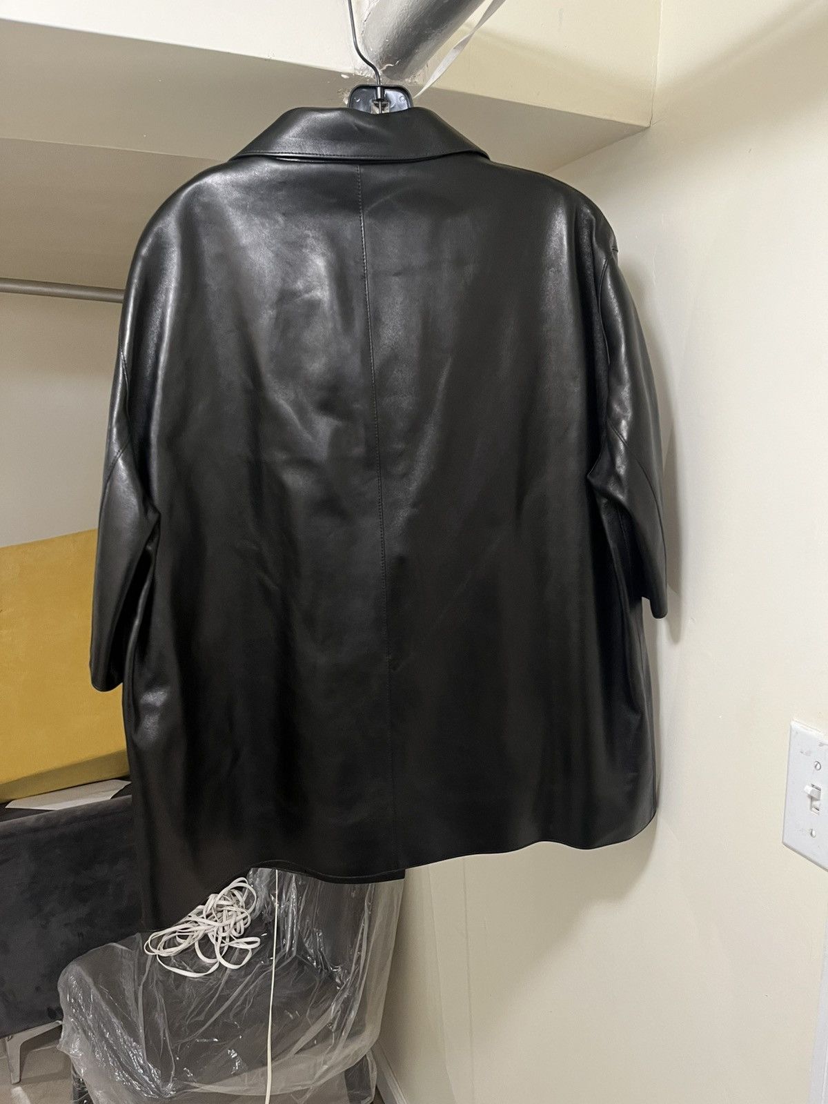 Versace Versace Leather Shirt Sz 54 Size US L / EU 52-54 / 3 - 7 Thumbnail
