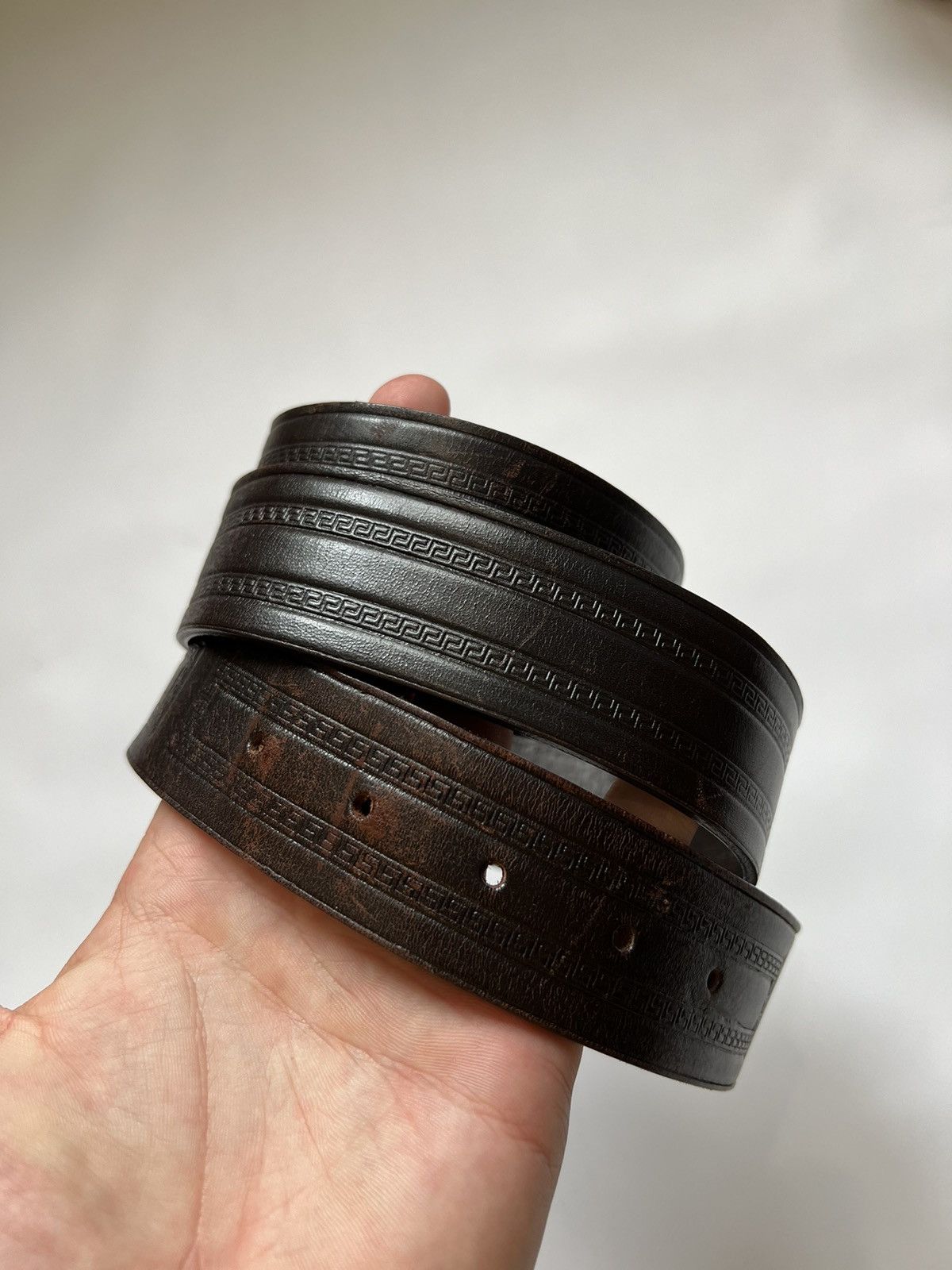 Vera Pelle Vera Pelle Brown Leather Belt Size ONE SIZE - 2 Thumbnail