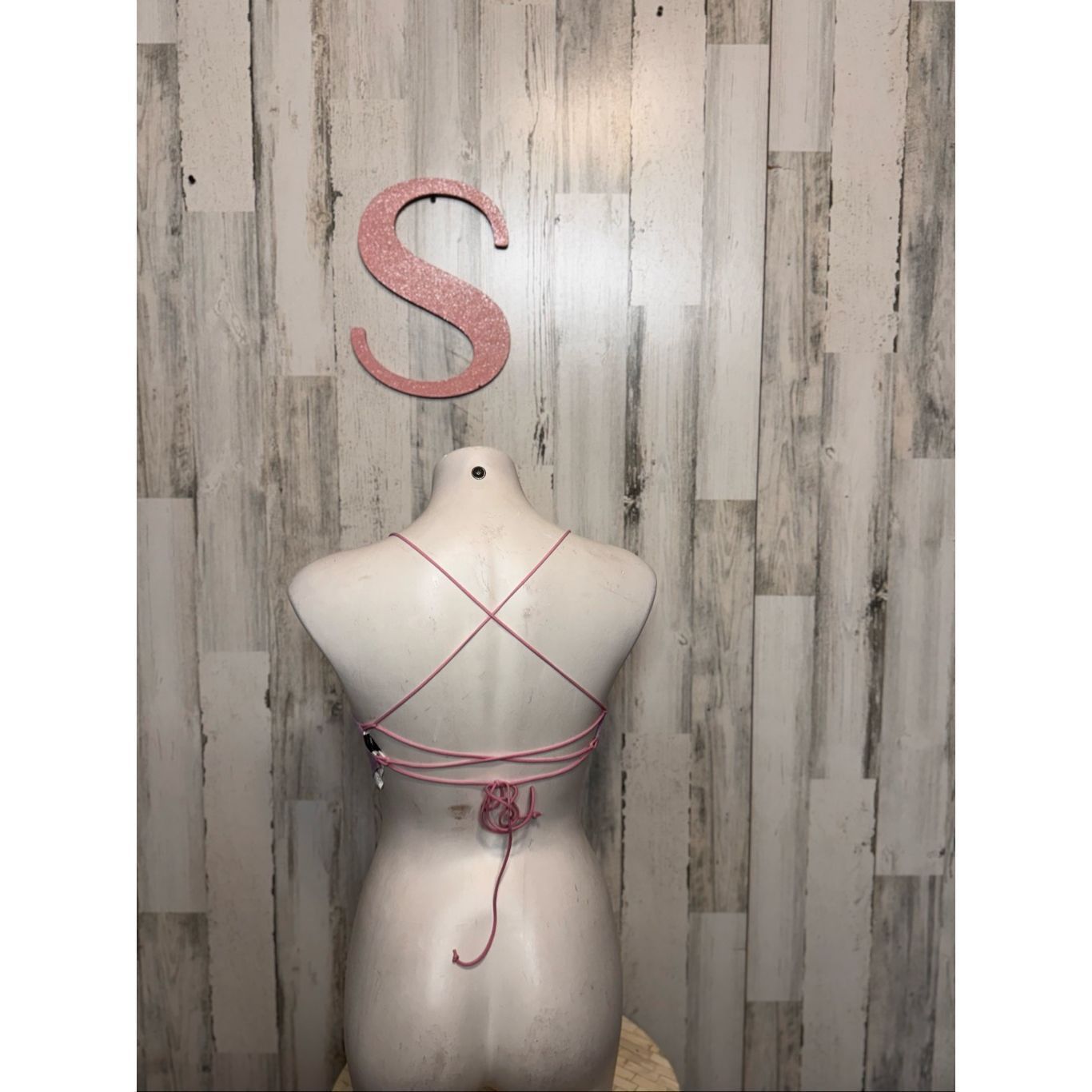 Other Lavender Ribbed Lace Up Back Bodysuit Size Small Purple Ruch Size S / US 4 / IT 40 - 3 Thumbnail