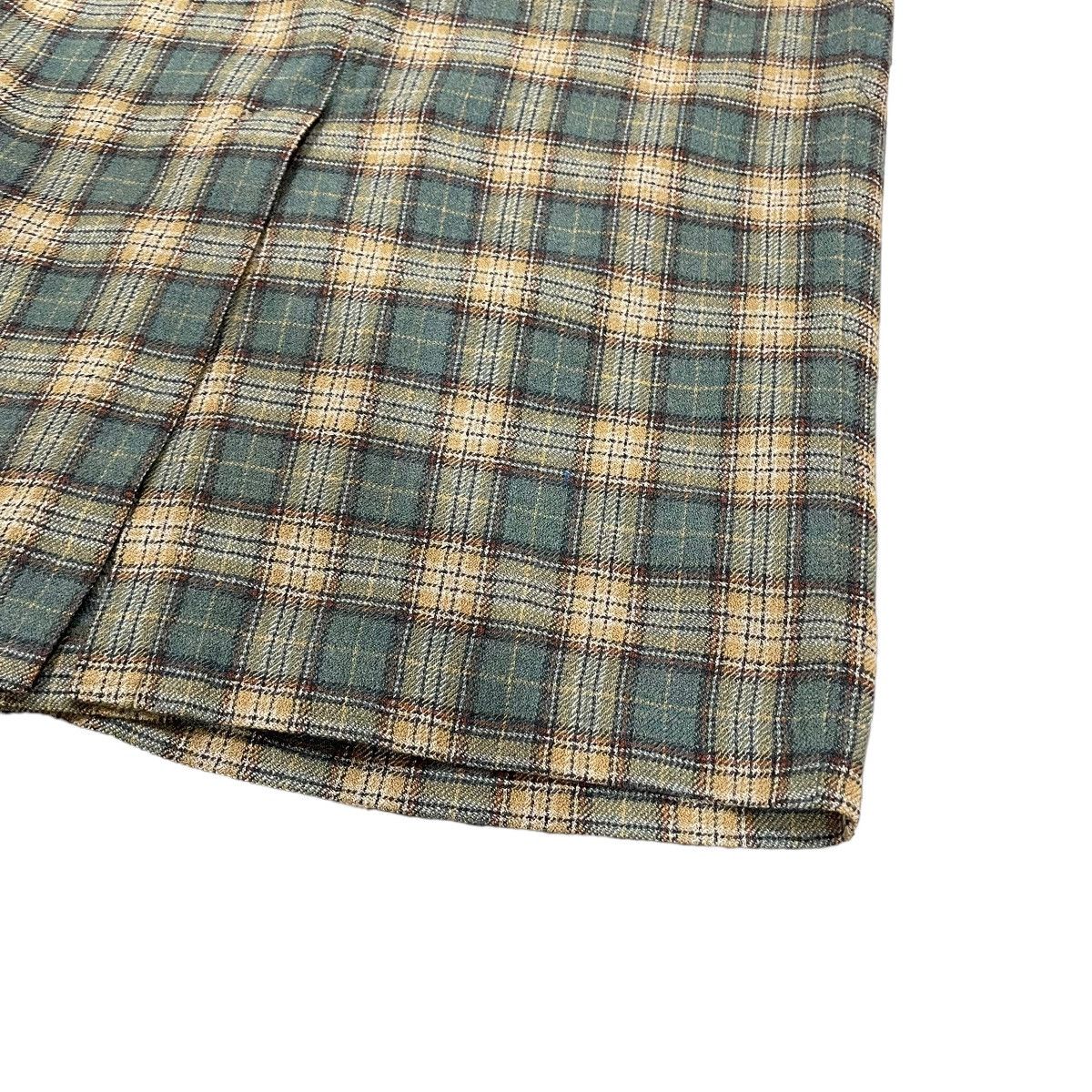 L.L. Bean × Vintage Vintage LL Bean Tartan Wool Midi Skirt Size 28" / US 6 / IT 42 - 12 Thumbnail