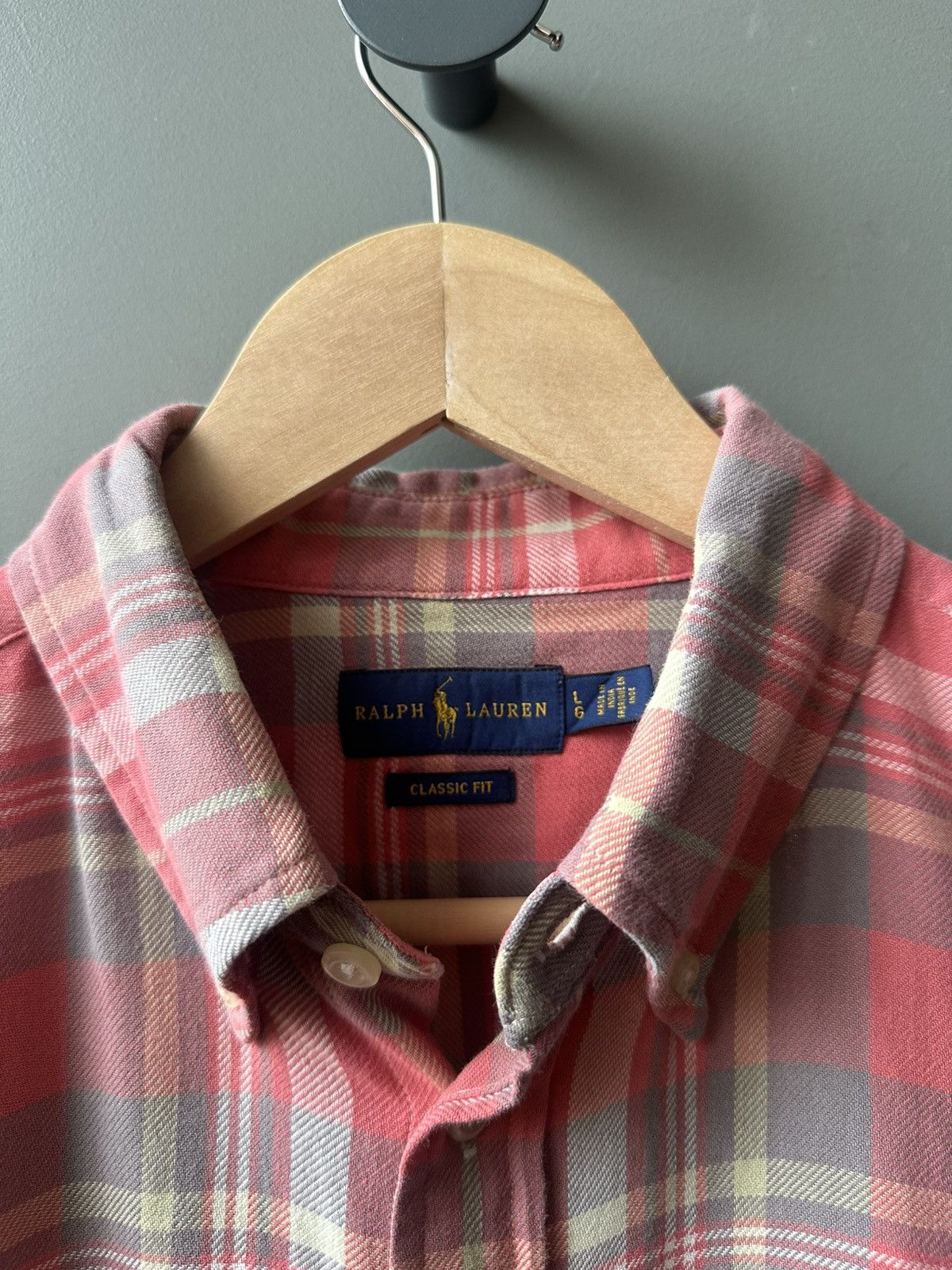 Ralph Lauren Polo Ralph Lauren Pony Logo Flannel Oxford Shirt Size L / US 10 / IT 46 - 3 Thumbnail
