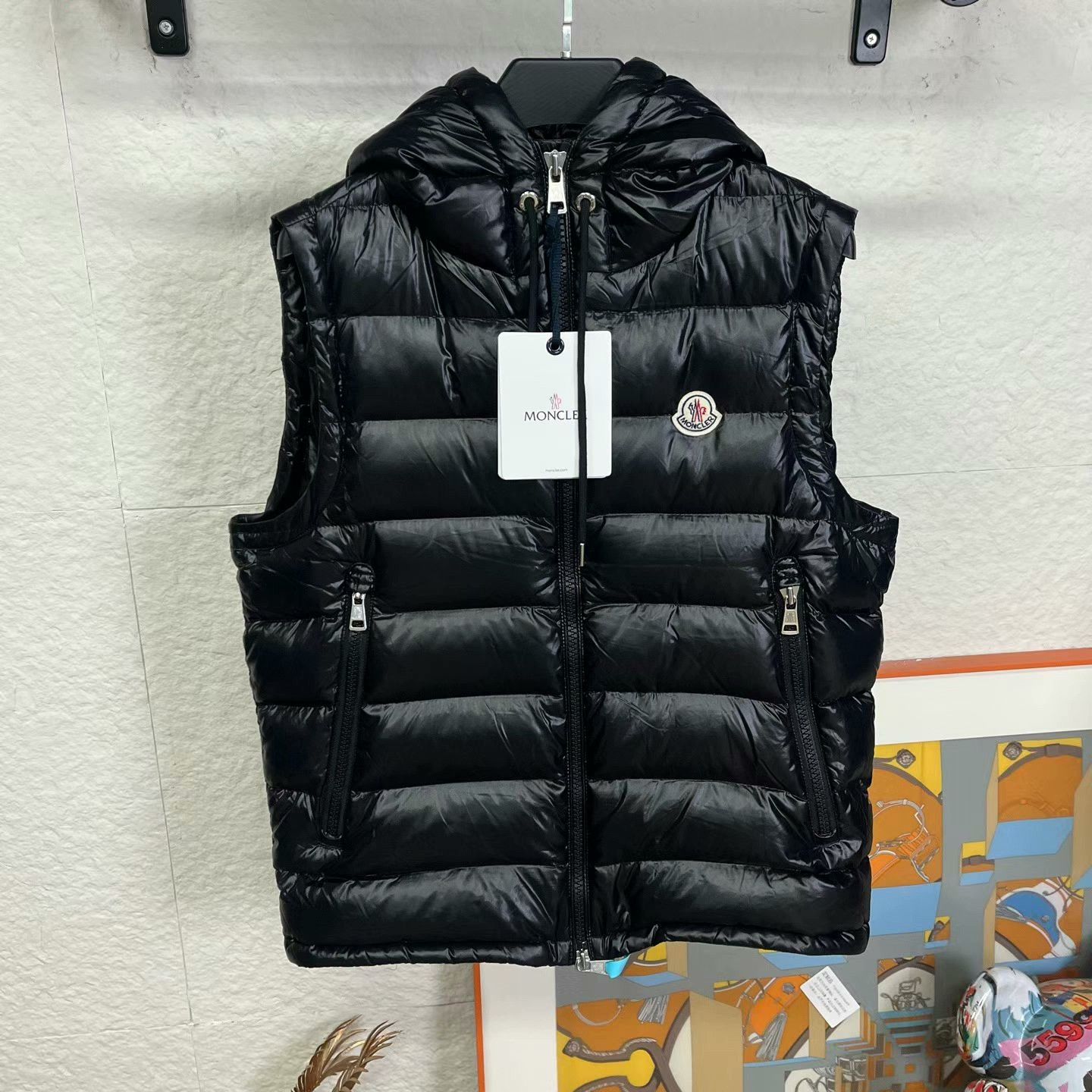 Moncler Moncler Quilted Down Vest with Hood Size US M / EU 48-50 / 2 - 1 Thumbnail