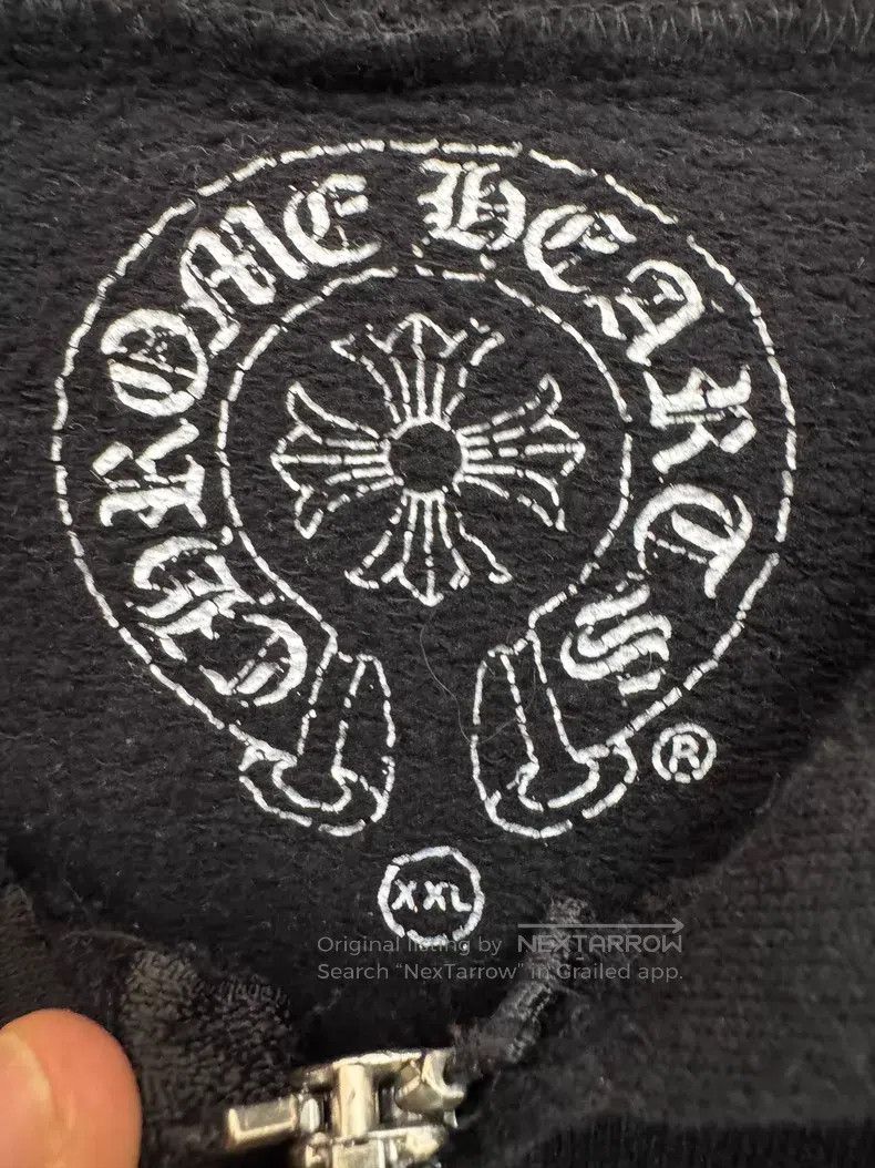 Chrome Hearts CHROME HEARTS Size 2XL Scroll-shaped crucifix zip-up hoodie Size US XXL / EU 58 / 5 - 4 Thumbnail