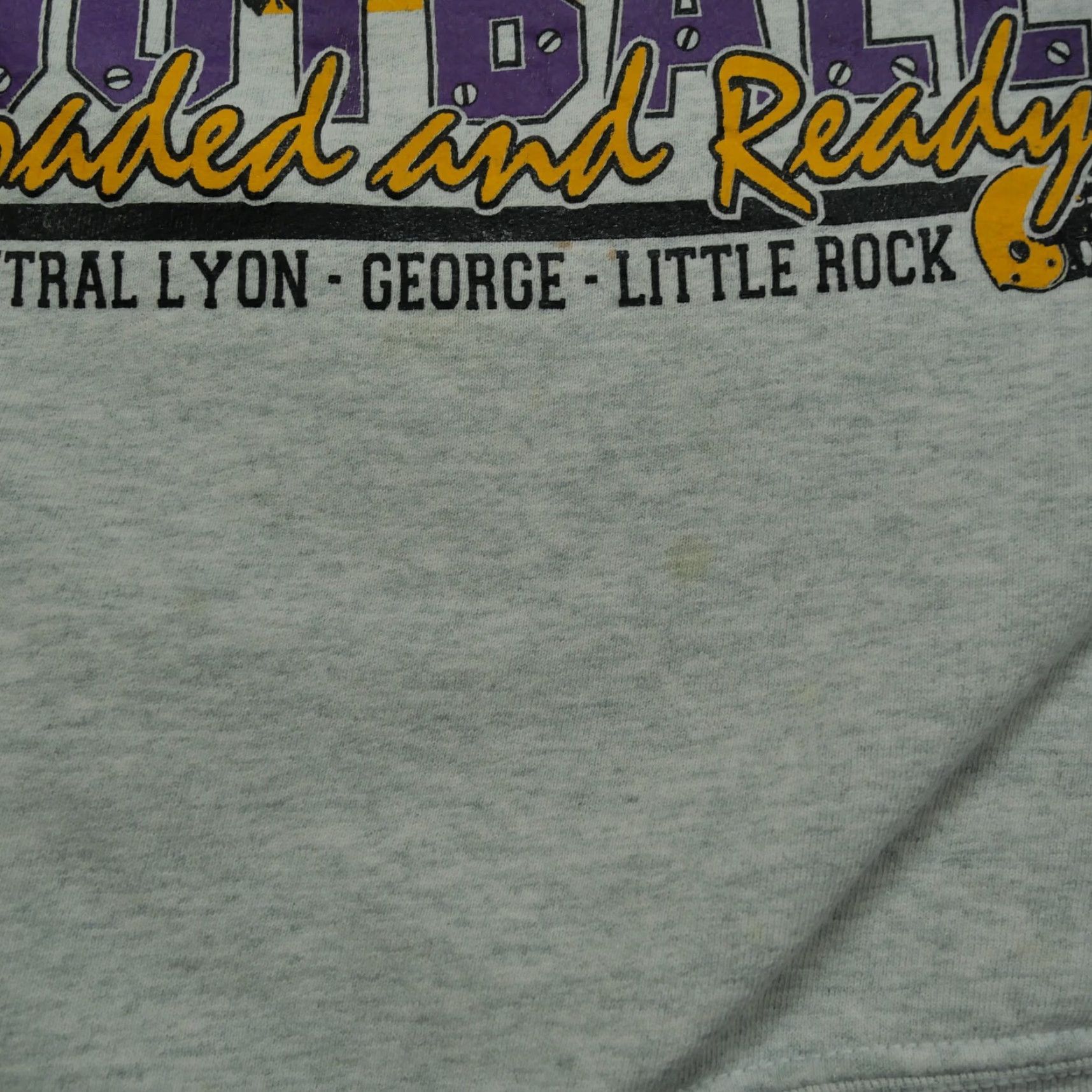 Fruit Of The Loom VINTAGE Fruit of the Loom Sweatshirt Men 90s Pullover Crew Neck XL Gray/Gray Football Winter 1997 Size US XL / EU 56 / 4 - 6 Thumbnail
