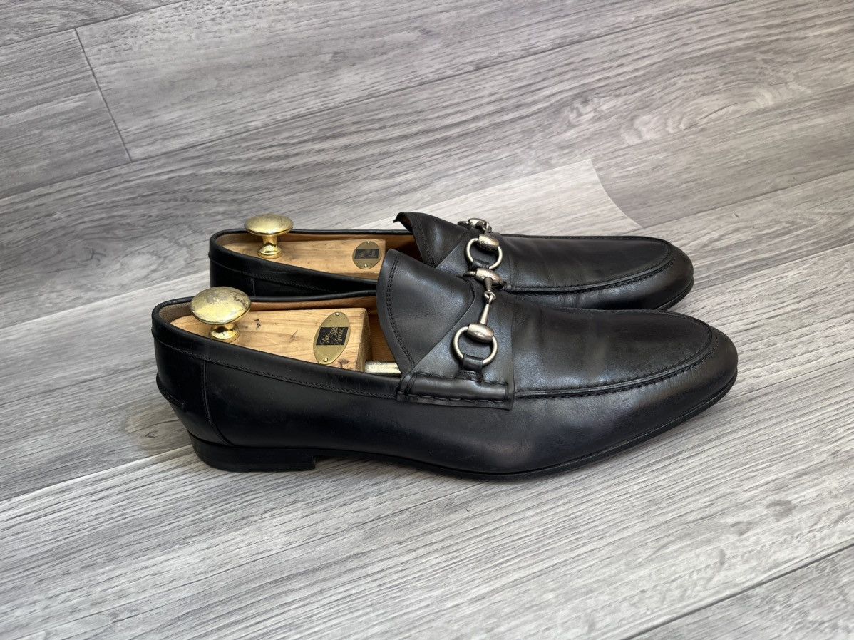 Gucci Gucci horsebit black leather loafers sz uk 9.5 Size US 10.5 / EU 43-44 - 7 Thumbnail