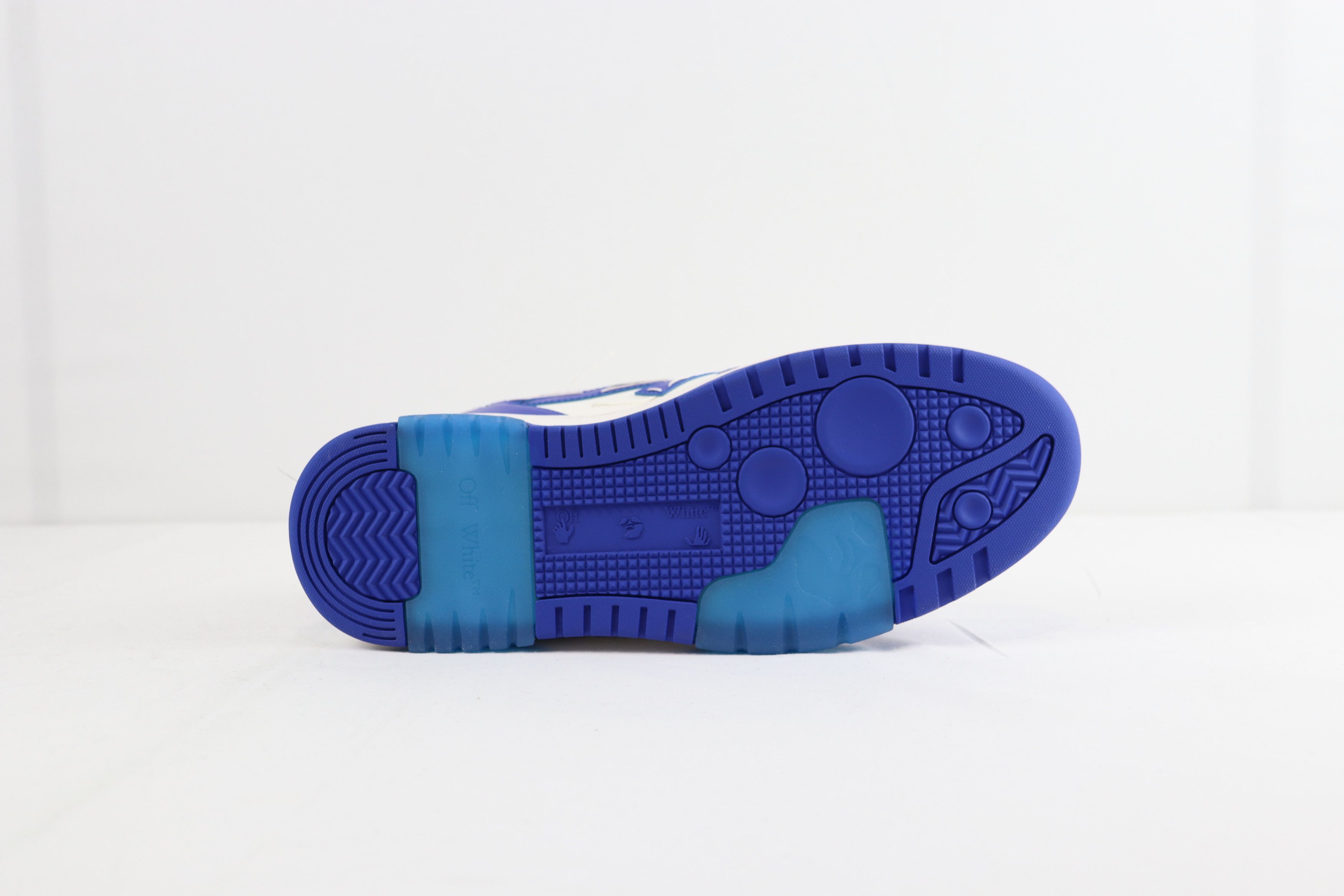 Off-White o1rshd Out of Office Sartorial Stitch Sneakers Blue / White Size US 13 / EU 46 - 4 Thumbnail