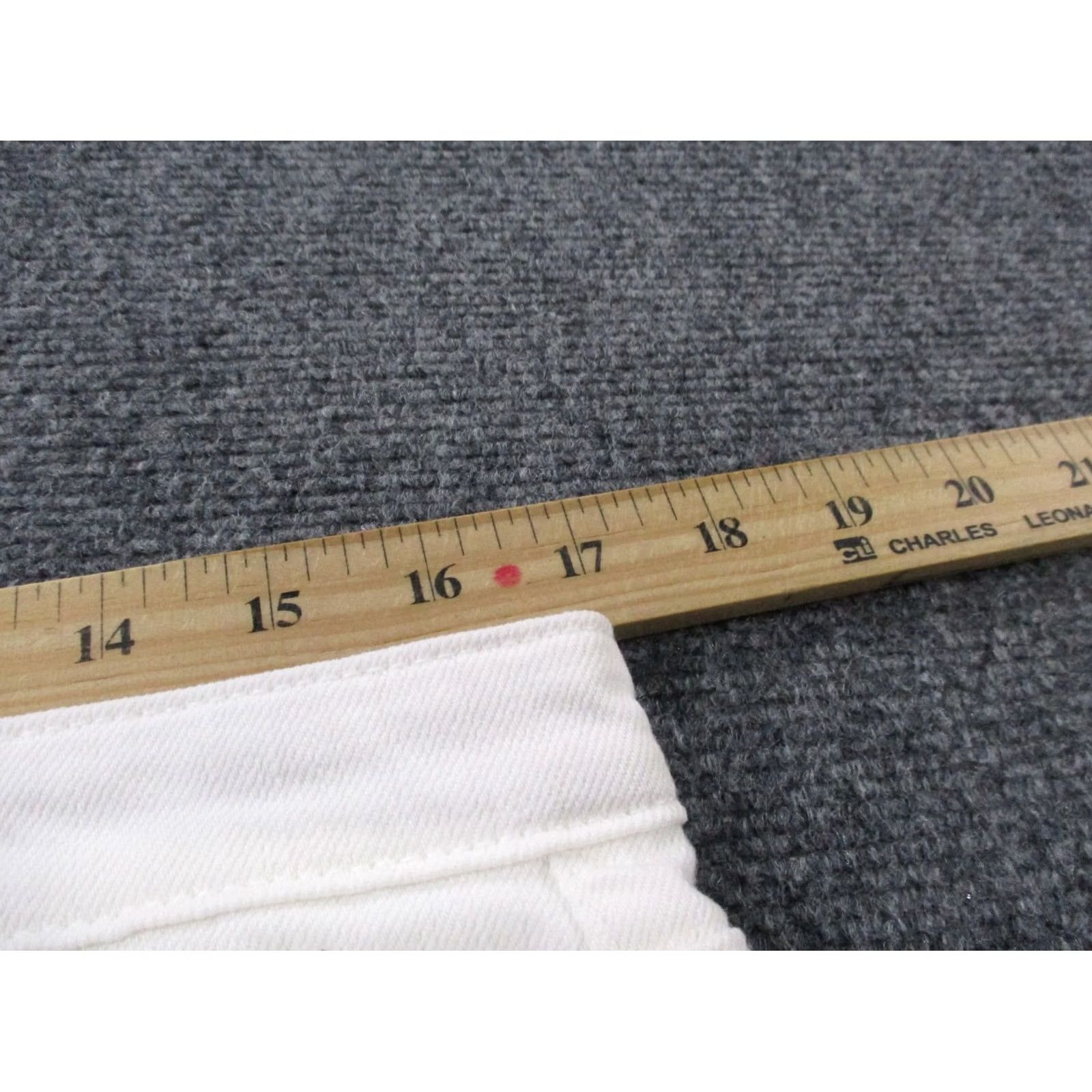 Denime AG Adriano Goldschmied Jeans Bermuda Womens 32 White Denim Brooke Regular Folded Hem AG USA Made NEW Size 24" / US 00 / IT 34 - 5 Thumbnail