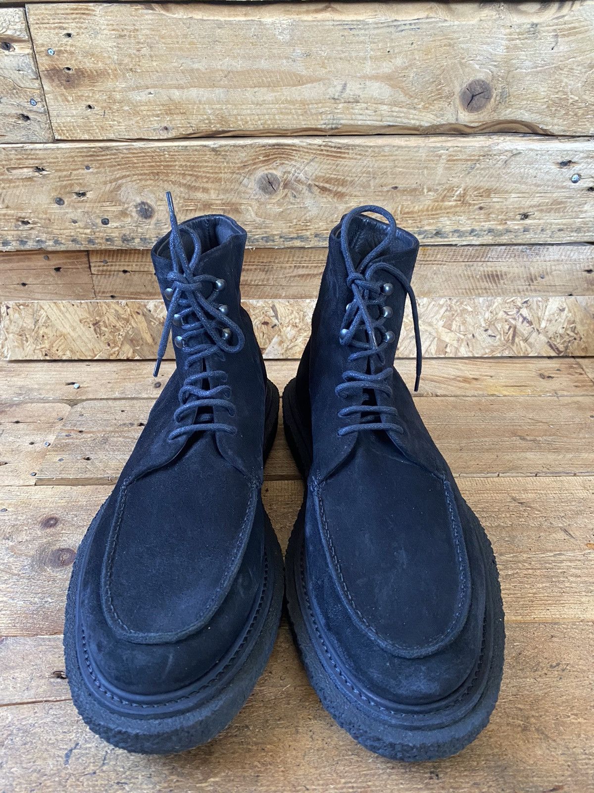 If Six Was Nine × Officine Creative Officine creative bullet black suede combat boots sz 42 Size US 9 / EU 42 - 3 Thumbnail