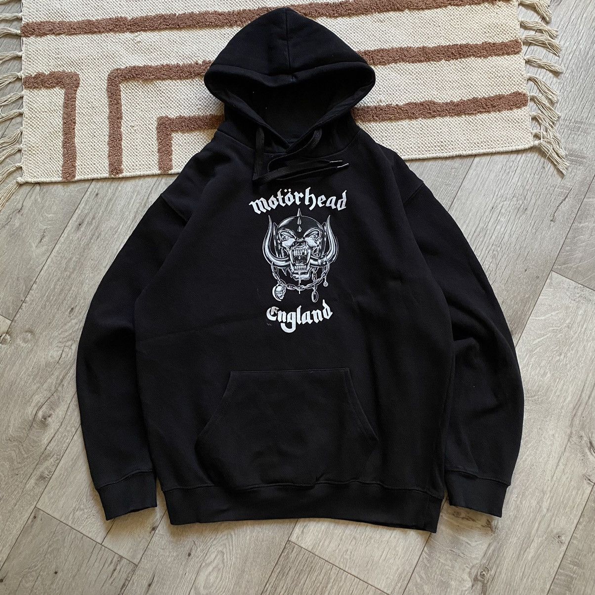 Band Tees × Vintage VINTAGE MOTORHEAD ENGLAND BLACK HOODIE Size US L / EU 52-54 / 3 - 1 Thumbnail