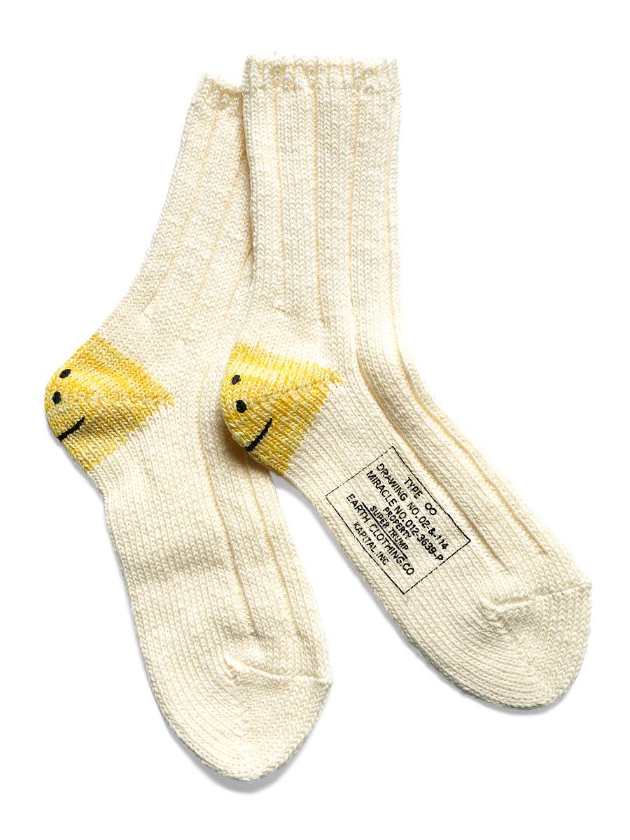 Kapital Kapital 56 MA-1 RAINBOWY HAPPY HEEL Socks Size ONE SIZE - 1 Preview