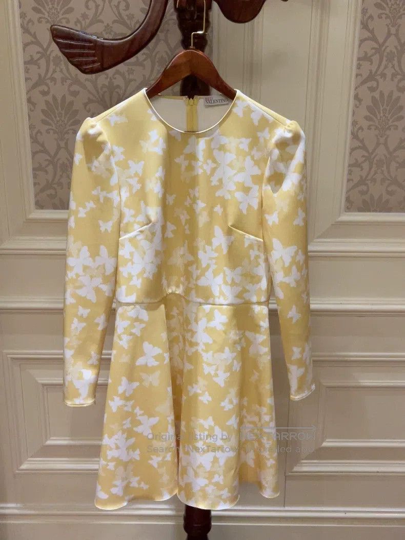 Valentino Valentino Yellow dress Size M / US 6-8 / IT 42-44 - 3 Thumbnail