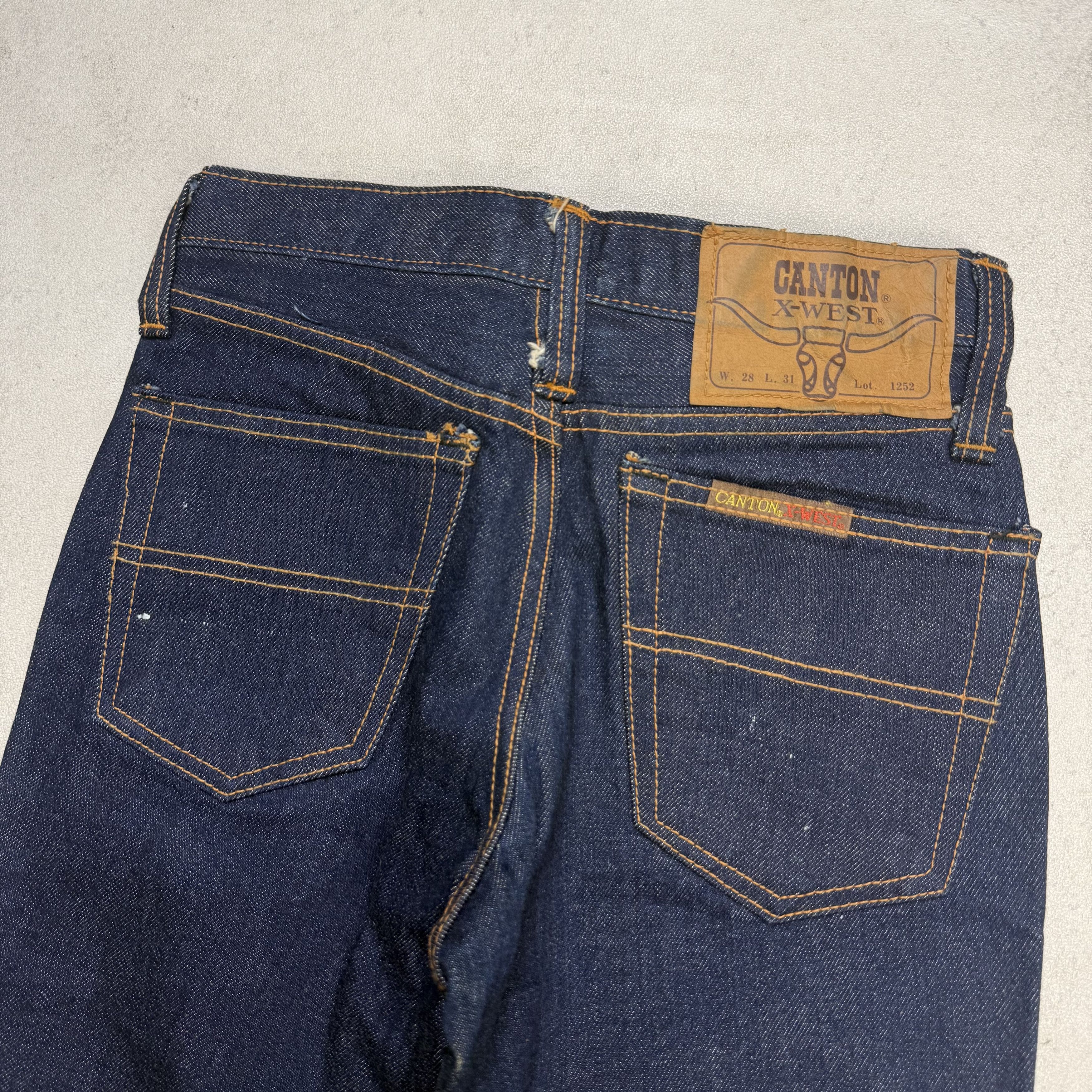 Japanese Brand Vintage Canton X-West Flare Bootcut Denim Size US 28 / EU 44 - 8 Thumbnail
