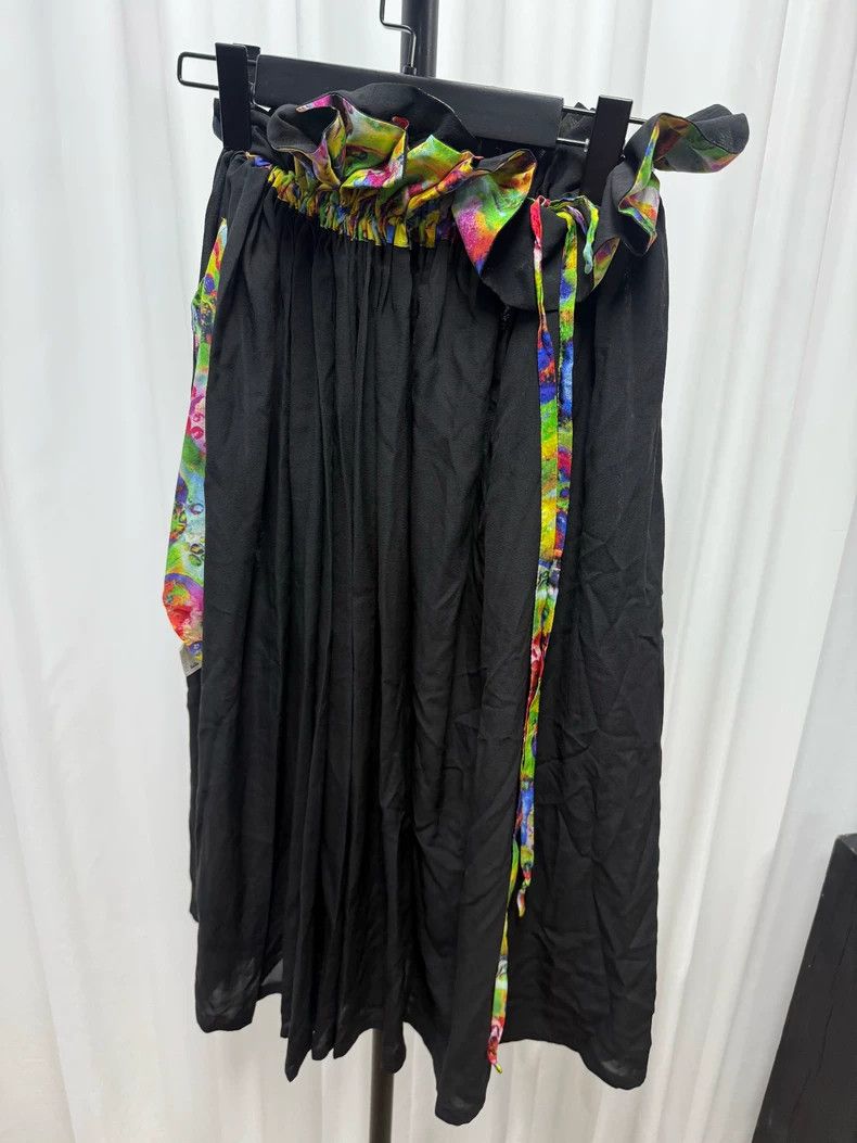 yohji yamamoto size 1 Silk colored tulle apron skirt