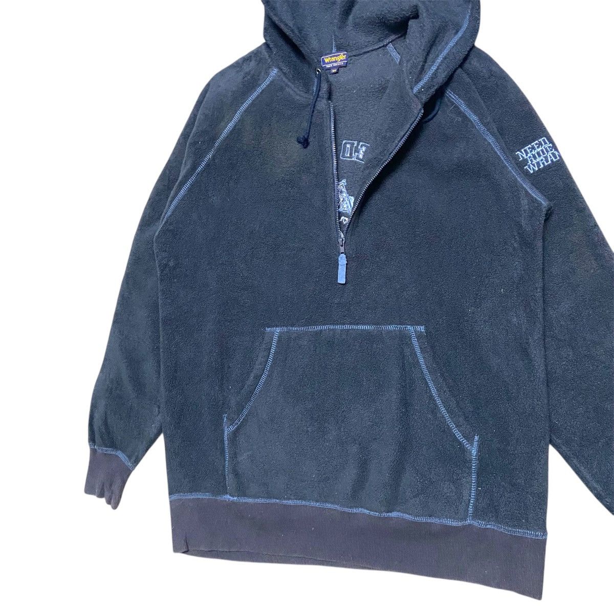 Vintage × Wrangler Vintage Wrangler Halfzip Fleece Hoodie Size US M / EU 48-50 / 2 - 3 Thumbnail