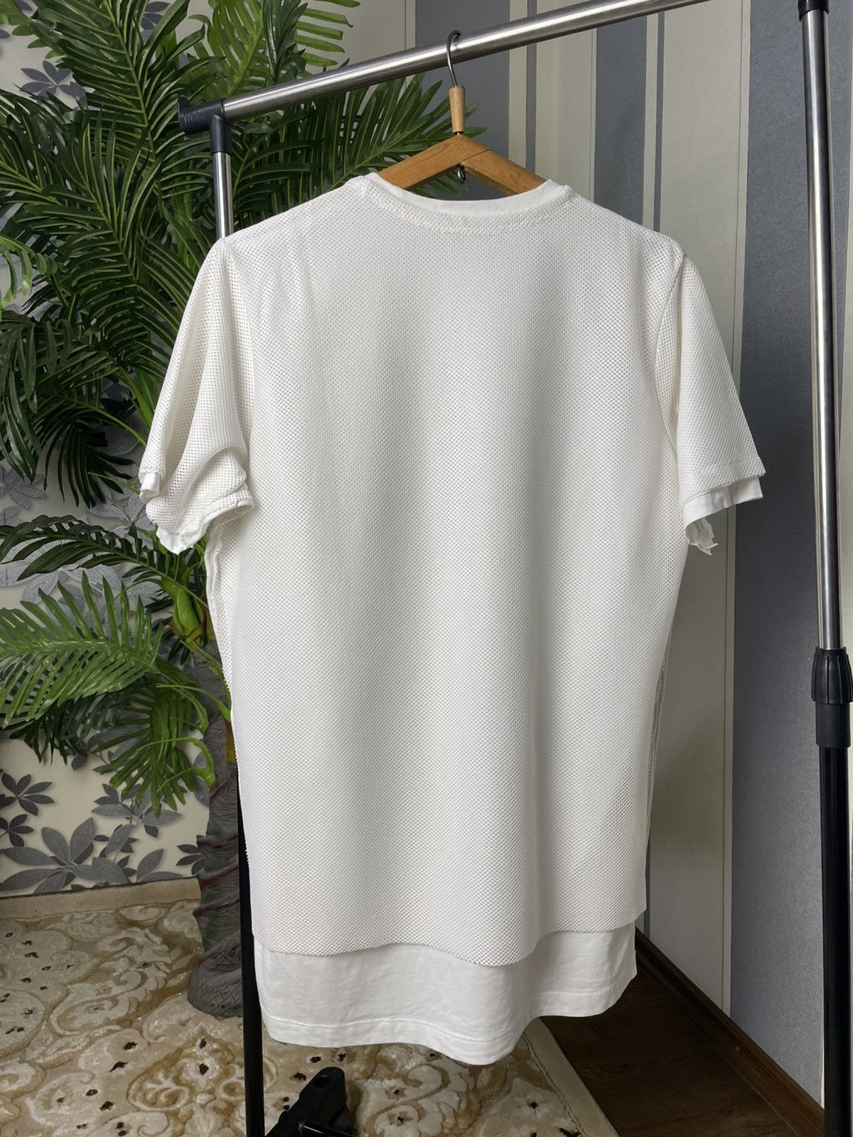 Diesel Diesel Men’s White Mesh T-Shirt 2in1 Size L Size US L / EU 52-54 / 3 - 6 Thumbnail