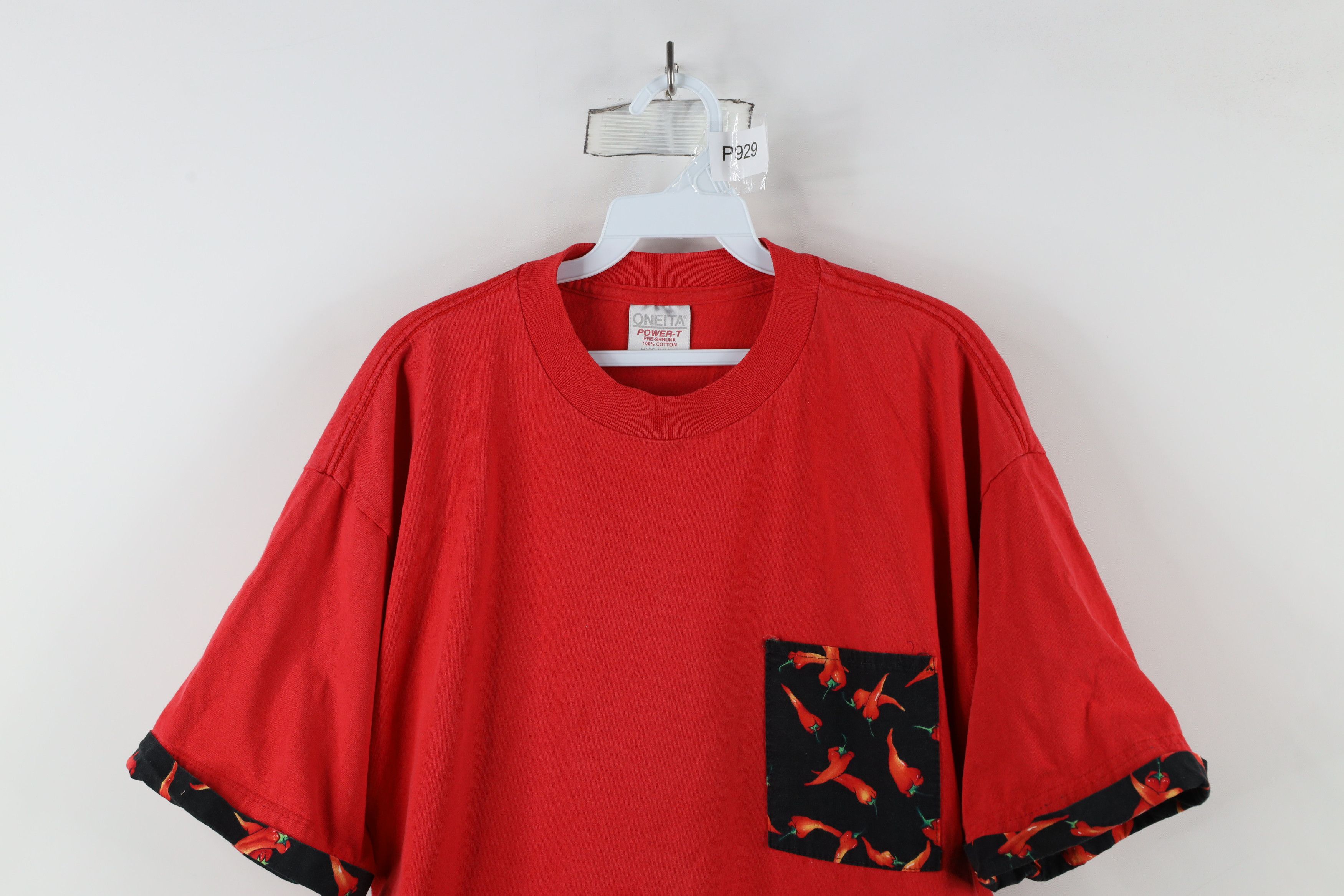 Vintage Vintage 90s Streetwear Peppers Short Sleeve T-Shirt Red USA Size US XL / EU 56 / 4 - 2 Thumbnail