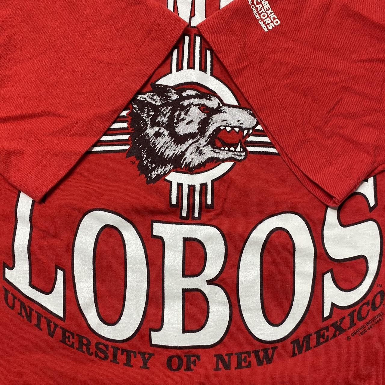 Fruit Of The Loom Vintage University of New Mexico Red College Tee Size Large Size US L / EU 52-54 / 3 - 3 Thumbnail