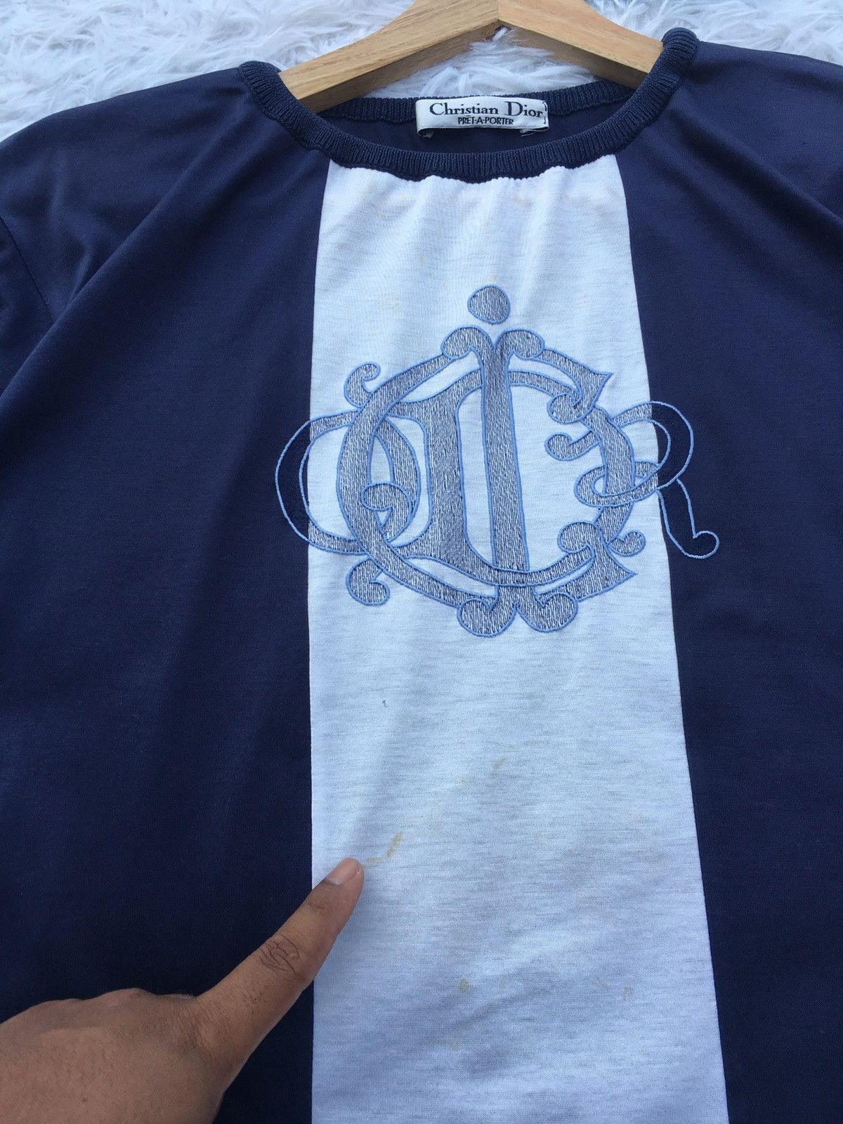 Christian Dior Monsieur Rare Vintage Christian Dior Pret-A-Porter Tshirt Size S / US 4 / IT 40 - 10 Thumbnail