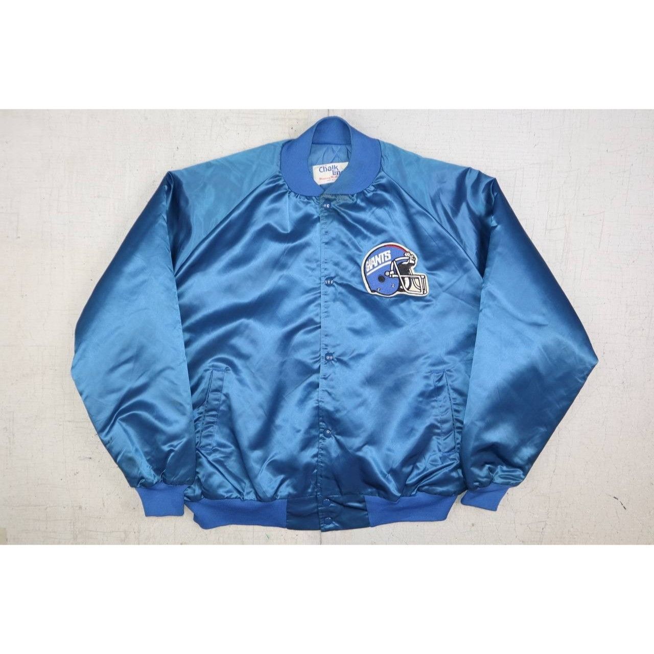 Chalk Line Vintage 80s NY Giants Chalk Line Satin Bomber Jacket 2XL Size US XXL / EU 58 / 5 - 9 Thumbnail
