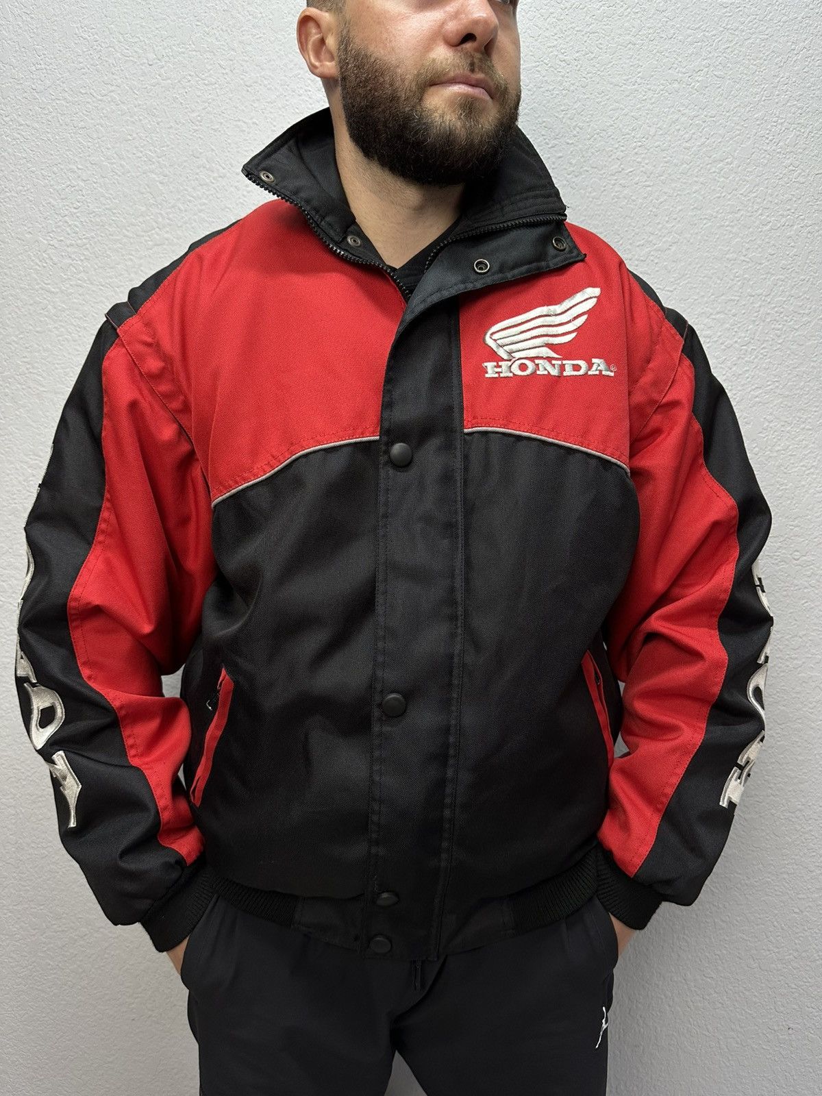 Honda Vintage Honda Racing Jacket Embroidered Big Logo Y2K Formula Size US L / EU 52-54 / 3 - 1 Thumbnail