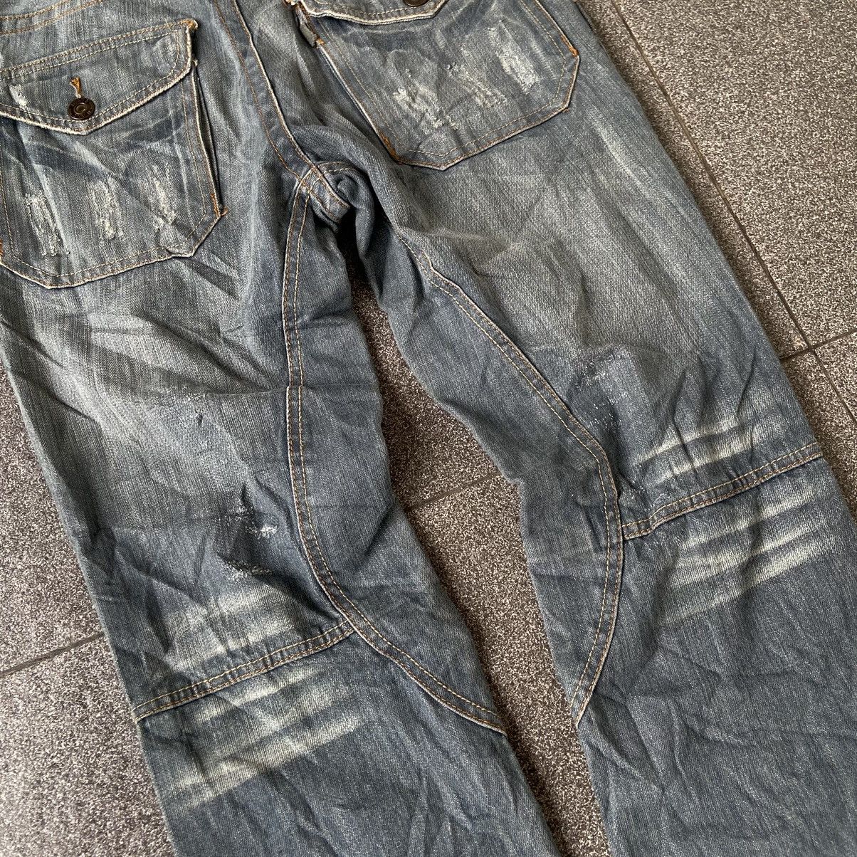 Japanese Brand Vintage Japan Blue Jeans BS Distressed Denim Size US 31 - 5 Thumbnail