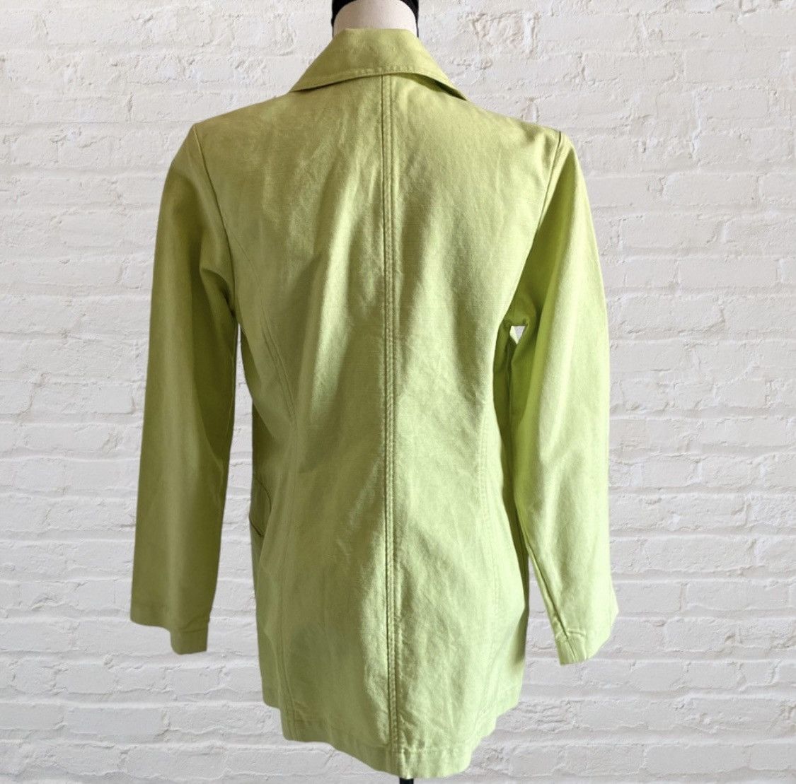 Other LIME GREEN ZIPPER BUTTON UP JACKET WITH POCKETS Size M / US 6-8 / IT 42-44 - 13 Thumbnail
