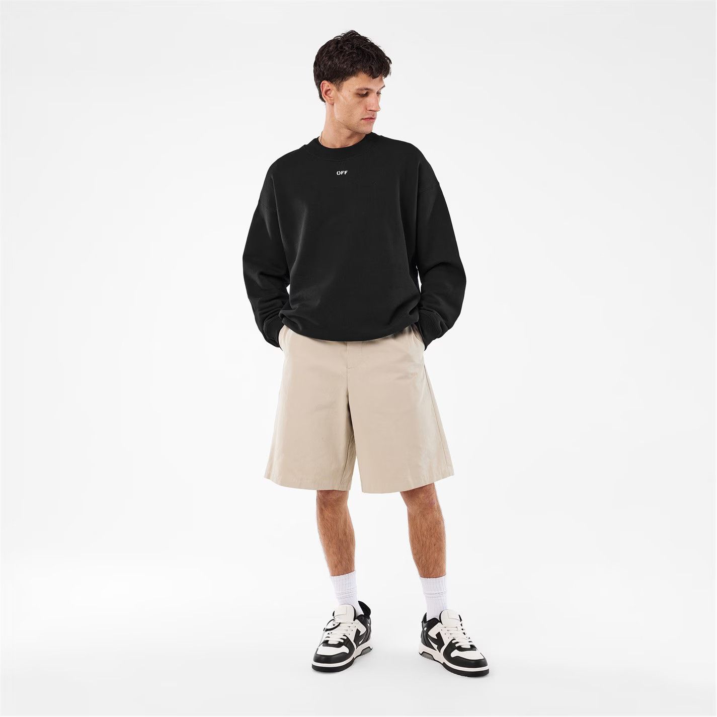 Off-White o1g2r1mq0226 Skate Contemporary Fit Crew Sweatshirt Black Size US XS / EU 42 / 0 - 6 Thumbnail