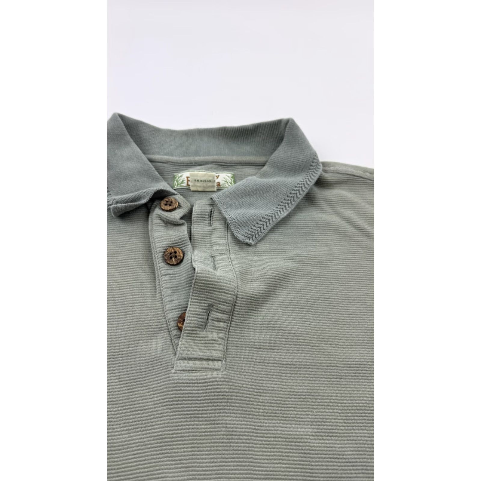 Tommy Bahama Tommy Bahama Polo Shirt Mens Medium Gray Silk Cotton Blend Short Sleeve Casual Size US M / EU 48-50 / 2 - 4 Thumbnail
