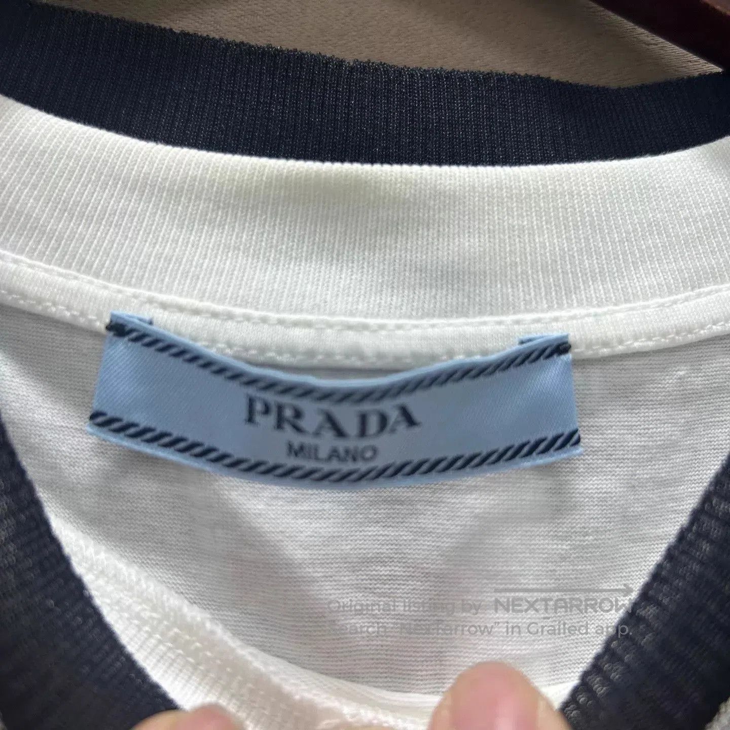 Prada Mesh Overlay Short Sleeve Shirt. Size US M / EU 48-50 / 2 - 4 Thumbnail