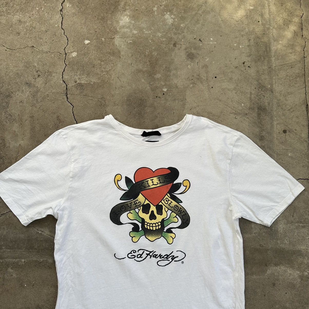 Christian Audigier × Ed Hardy × Vintage Ed Hardy T-Shirt Skull Vintage Big Logo USA Size US XL / EU 56 / 4 - 3 Thumbnail