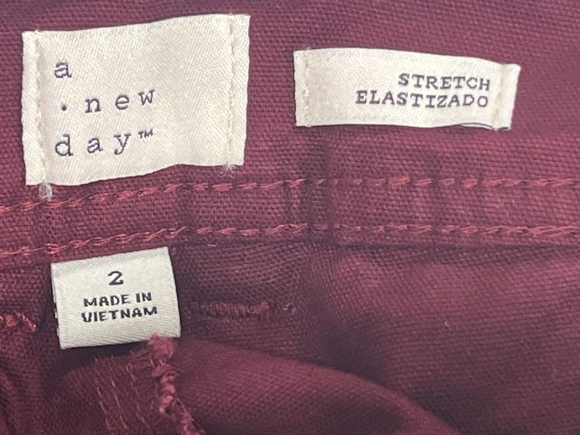 Other A New Day - Women's High-Rise Everyday Shorts - Burgundy - 2 Size 26" / US 2 / IT 38 - 12 Thumbnail