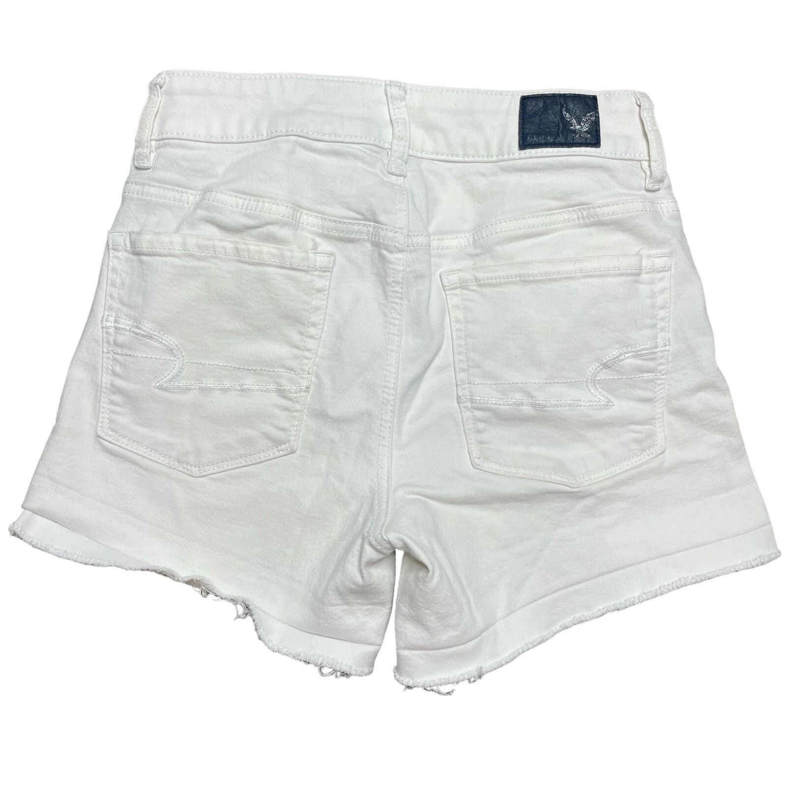 American Eagle Outfitters American Eagle White Denim Shorts Size 27" / US 4 / IT 40 - 7 Thumbnail