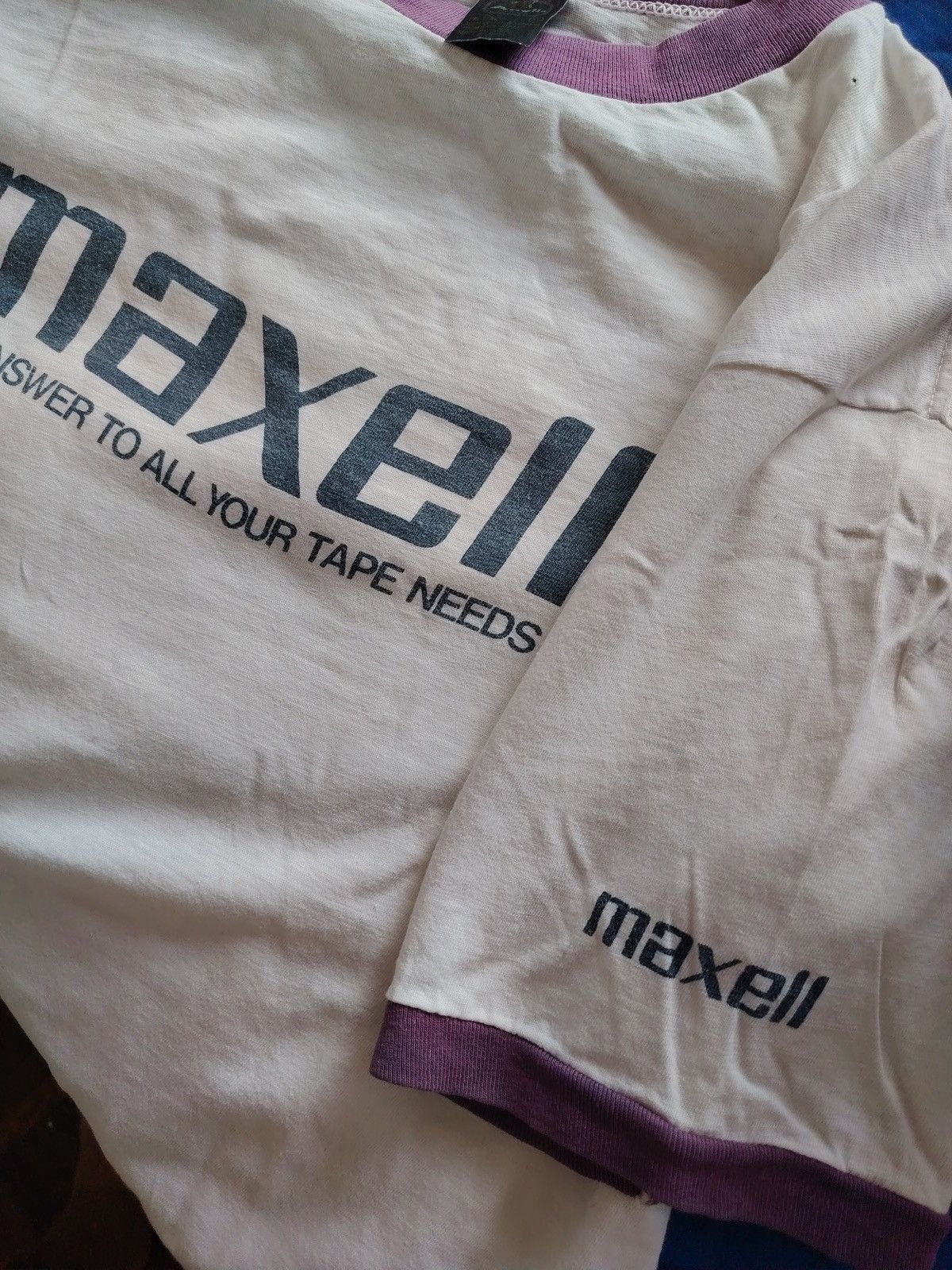 Other Vintage 70s’ / Maxell / Cassette / Tapes / Promo Ringer Tee Size US XL / EU 56 / 4 - 4 Thumbnail