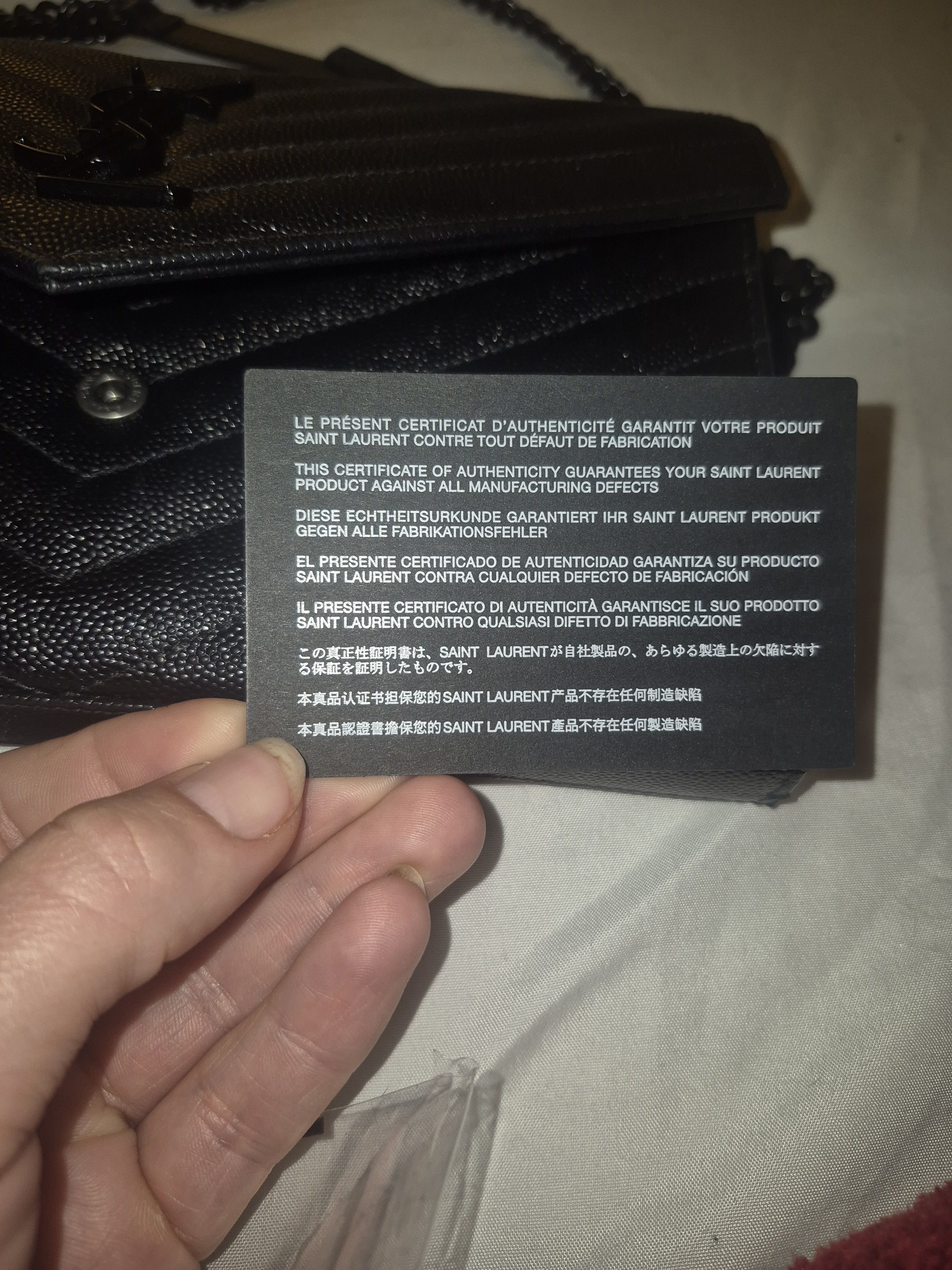 YSL CASSANDRA ENVELOPE BAG