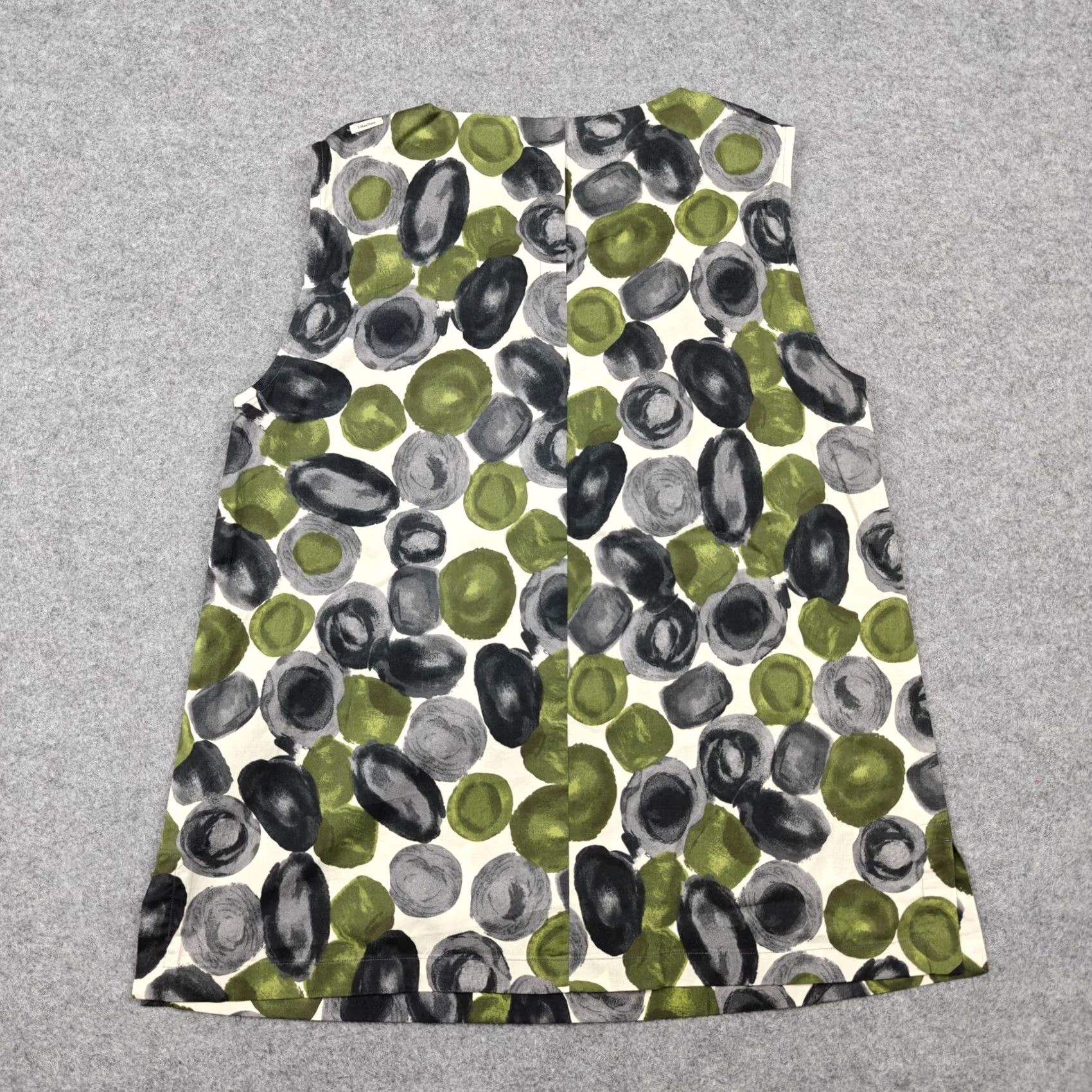 Max Mara 'S MaxMara Blouse Womens 8 Multicolor Polka Dot Sleeveless Embellished Top Size M / US 6-8 / IT 42-44 - 5 Thumbnail