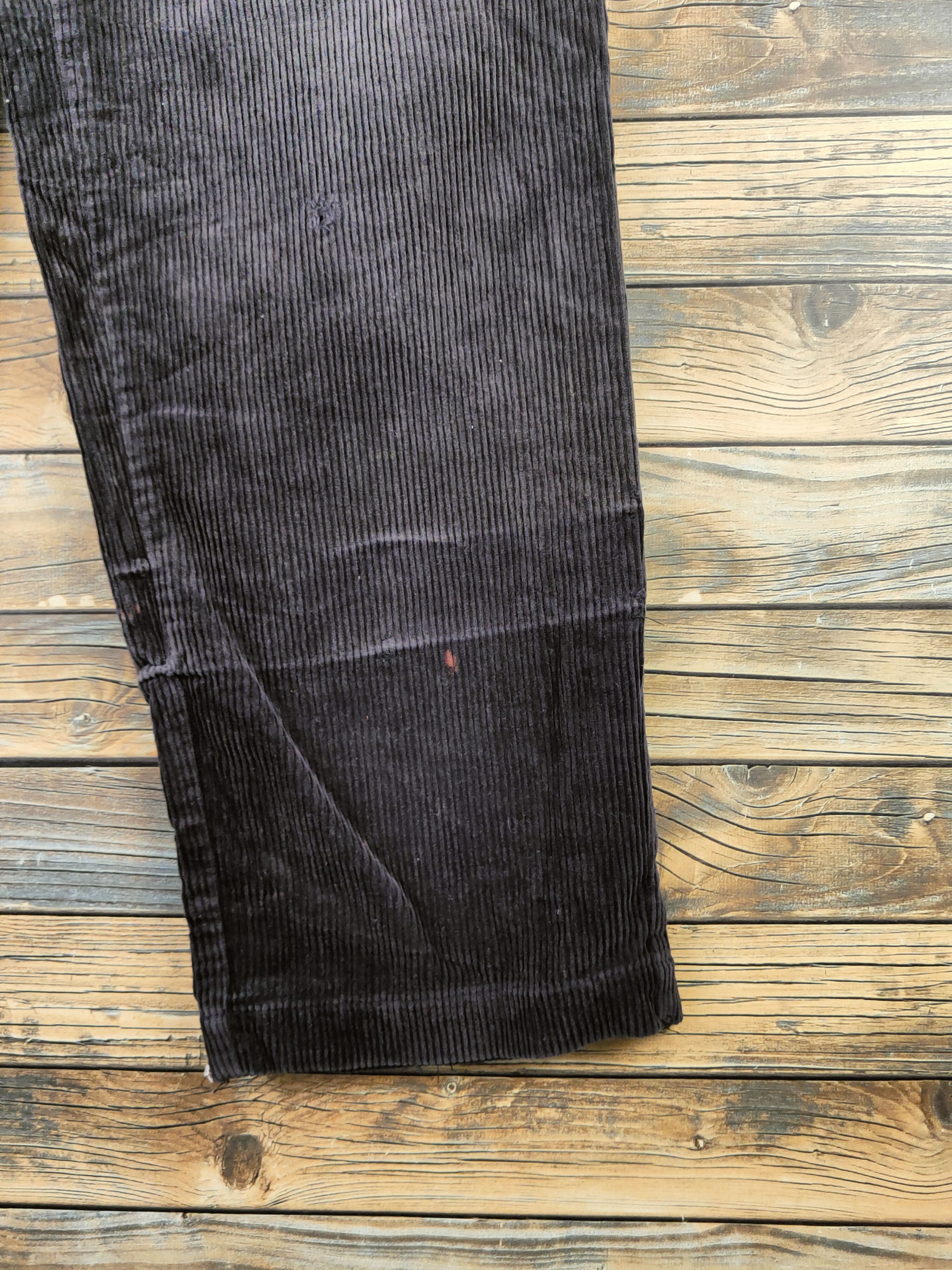 Japanese Brand DL Japanese Brand Dark Gray Corduroy Pants #46-368 Size US 27 - 6 Thumbnail