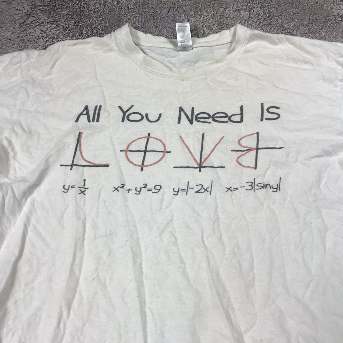 Vintage Vintage Y2K Graphic Tee Love Humor Indie Grunge Small Baggy Size US S / EU 44-46 / 1 - 2 Thumbnail