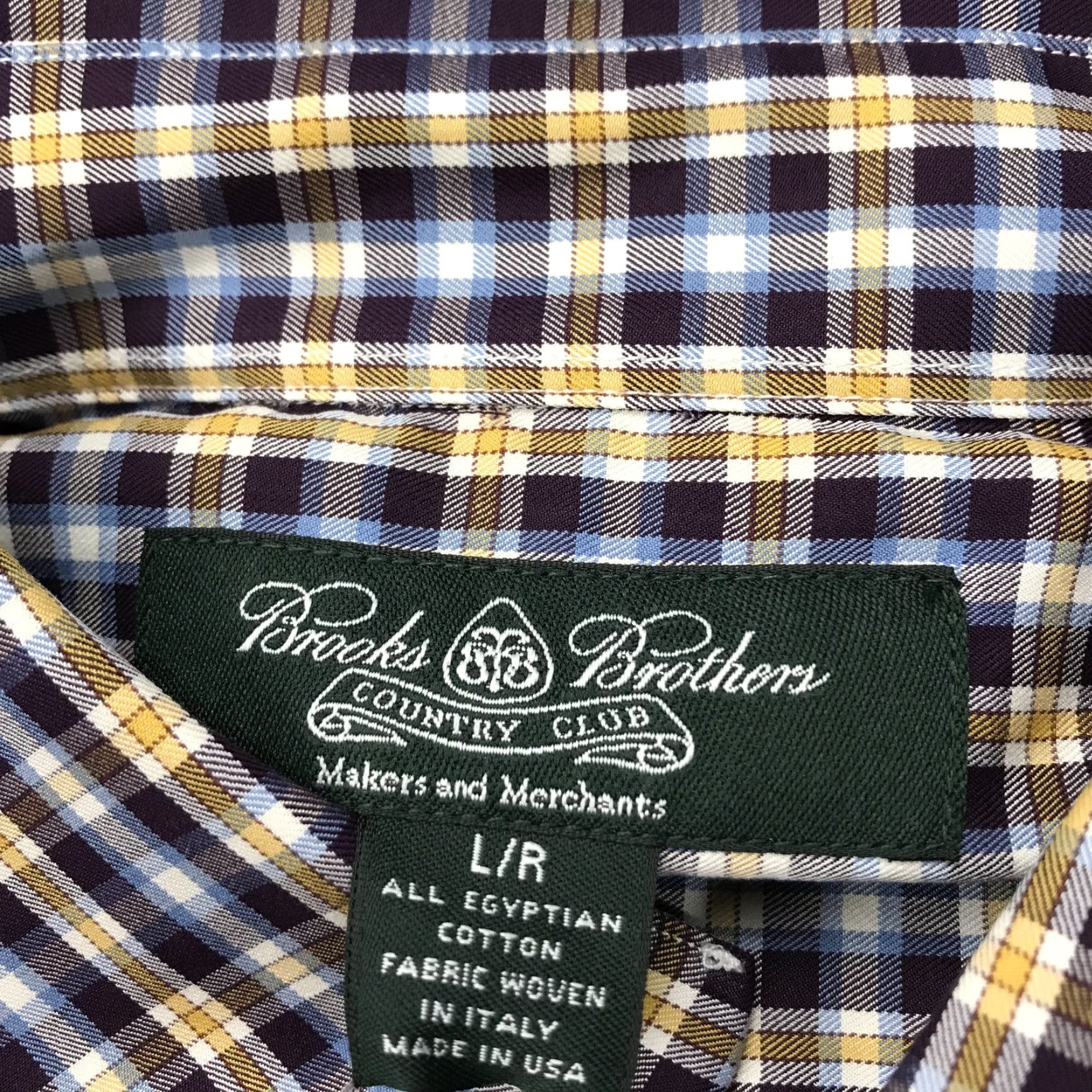 Brooks Brothers Brooks Brothers Shirt Mens Large Purple Check Button-Up Cotton NWT Casual Business Country Club Makers Merchants Classic Preppy Size US L / EU 52-54 / 3 - 5 Thumbnail