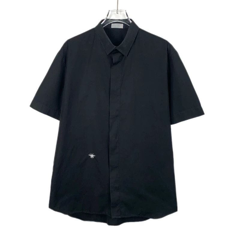 Dior Dior Black little bee embroidered lapel cotton short-sleeve Size US XXS / EU 40 - 1 Thumbnail