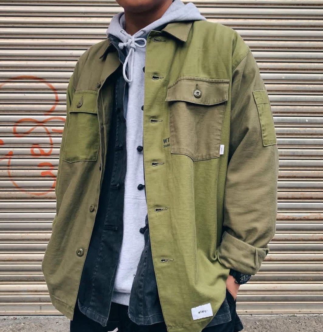 Japanese Brand WTAPS 182BRDT-SHM01 SHIRT COTTON SATIN BUDS LS 01 Size US L / EU 52-54 / 3 - 10 Thumbnail